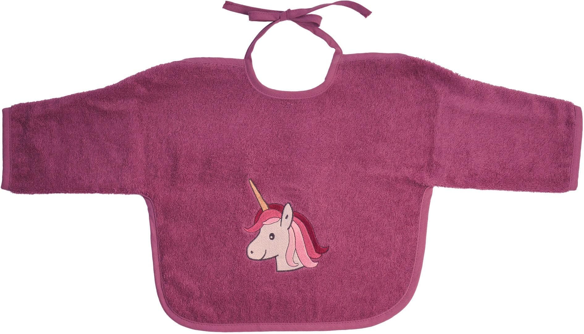 Wörner Einhorn Ärmellätzchen Baby light mauve Baumwolle mit Ärmeln