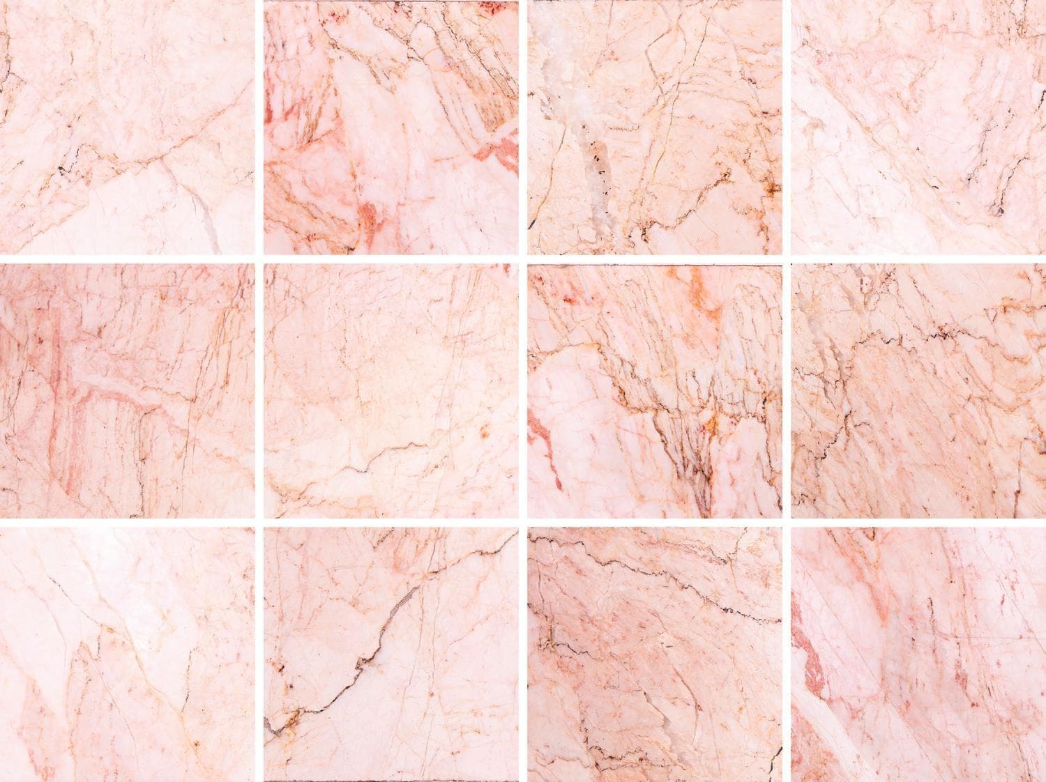 Rosa Marmor Fliesenaufkleber aus Dekorfolie