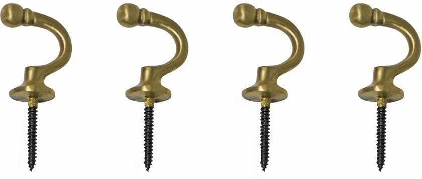INDEKO Raffhaken Set 4-tlg. Gold Metall Matt