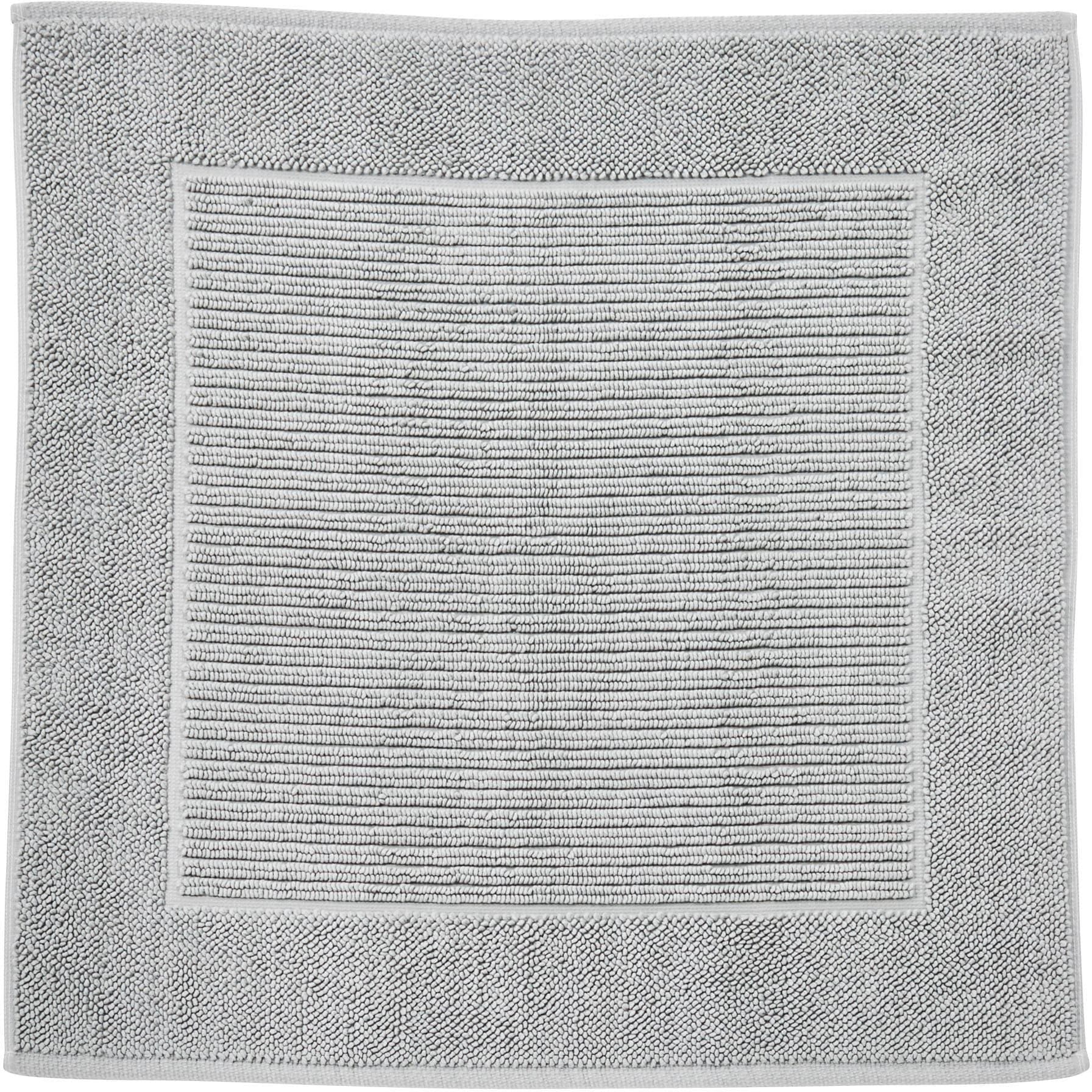 done.® Badematte Damian: Fußbodenheizungsgeeignet, Baumwolle, Hoch-Tief Gewebt