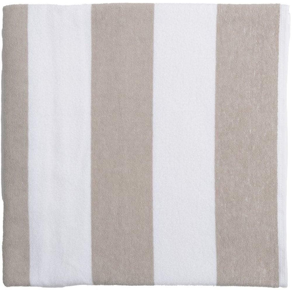 WEWO FASHION Duschtuch 70x140cm Beige Weiß Frottee Baumwolle