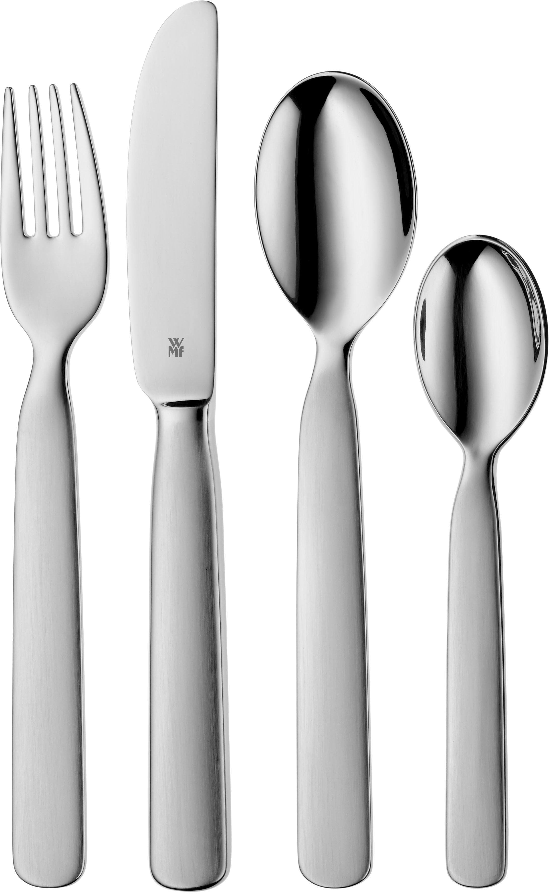 WMF Kinderbesteck First Lyric 4-tlg. Grau Cromargan Edelstahl