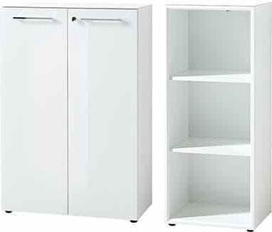 Büromöbel-Set GERMANIA GW-Monteria Weiß Aktenschrank Aktenregal