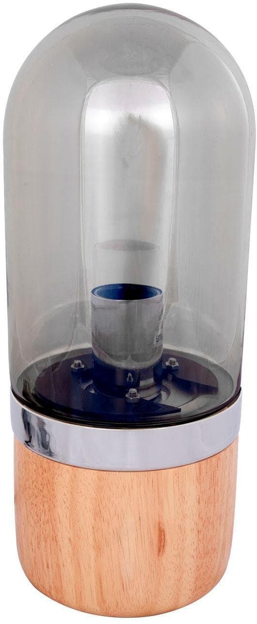 Kayoom Tischleuchte Malbi: Handgefertigte Holz-Glas-Lampe