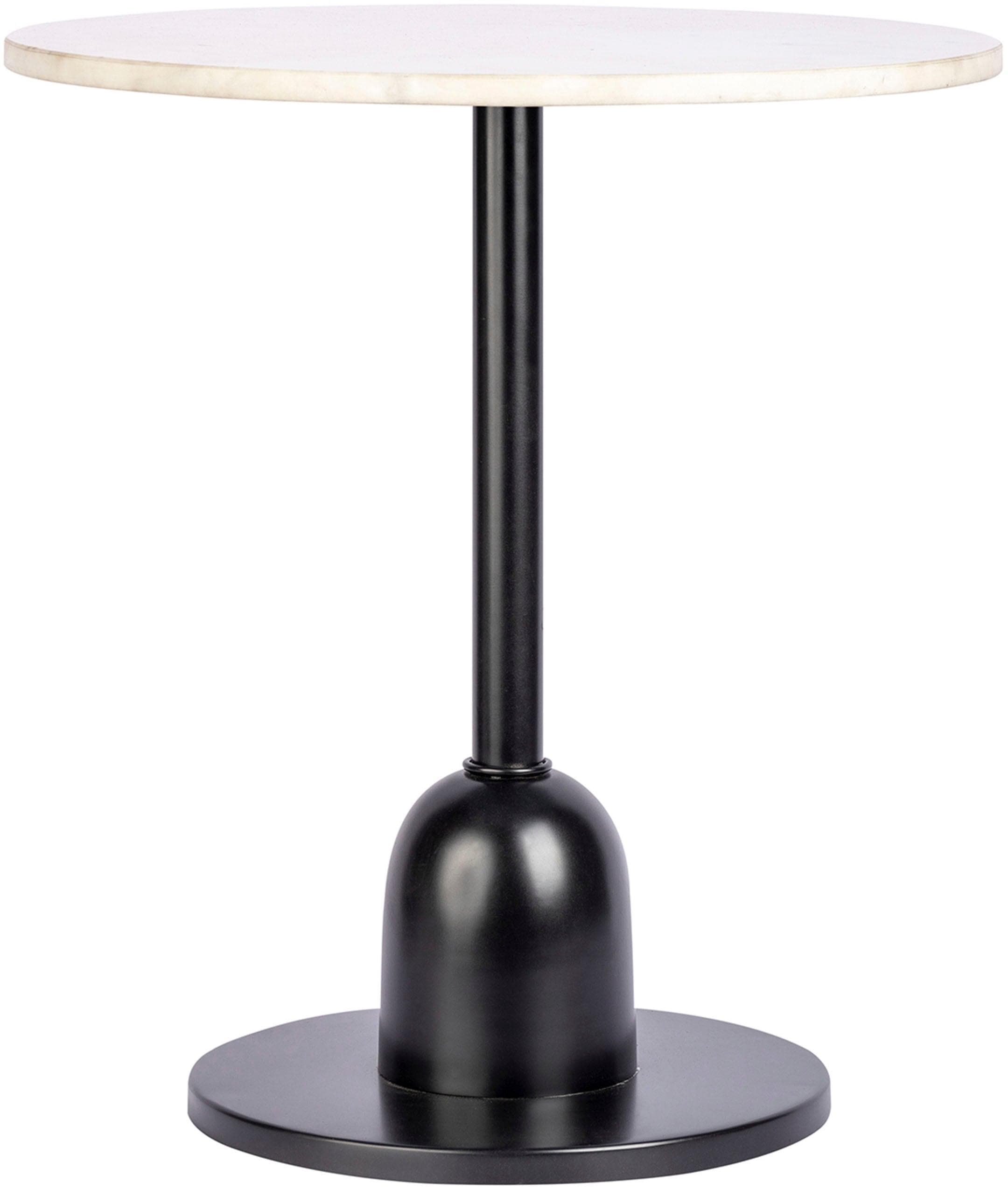 Beistelltisch im Industrial Style aus Eisen und Marmor