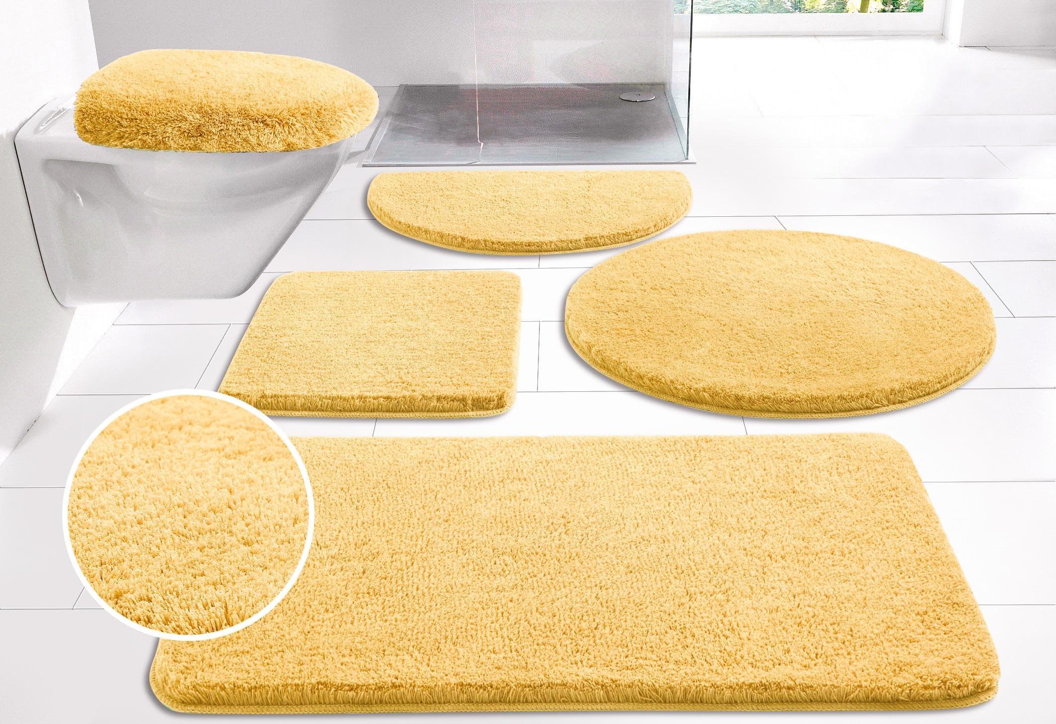 Badematte MY HOME Merida Gelb Rutschhemmend