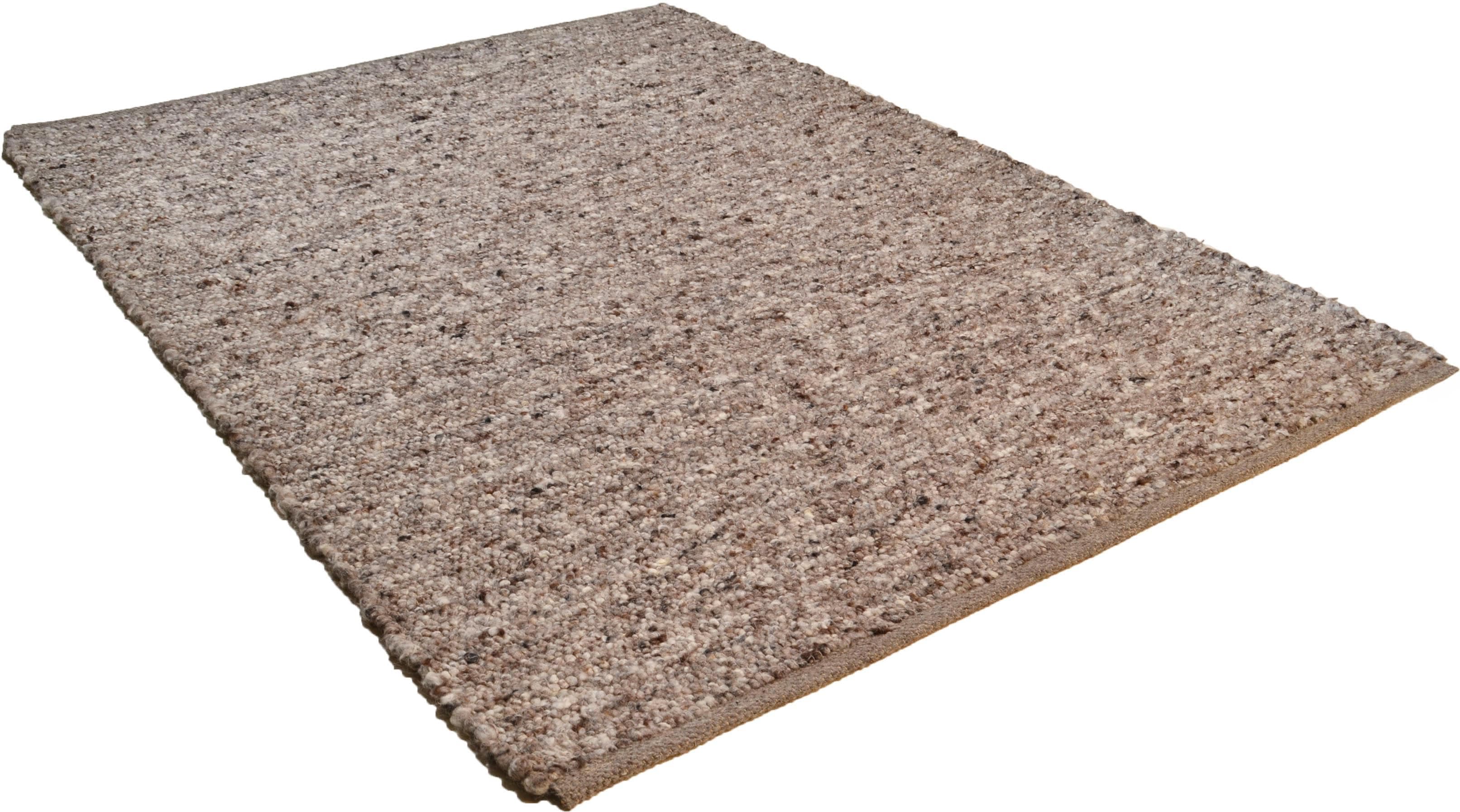 Wollteppich THEKO Allgäu Super Handgewebt Grau