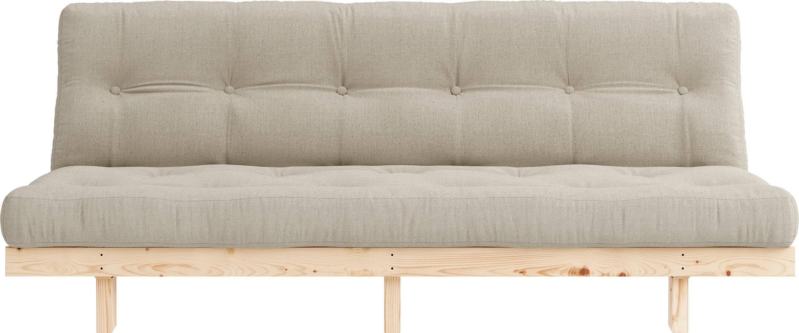 Karup Design Schlafsofa Lean Beige Leinen mit Bettfunktion