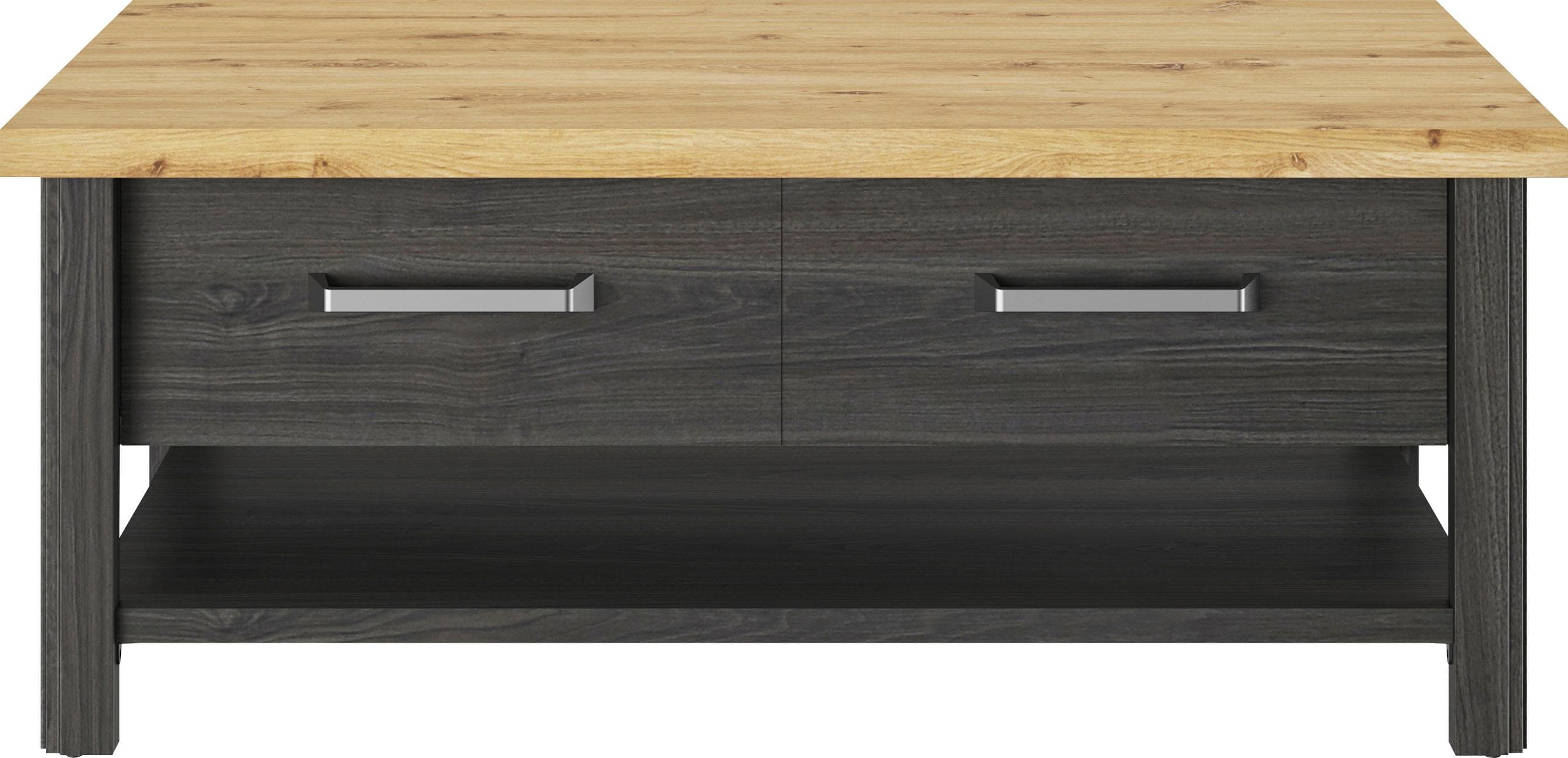 Couchtisch GAMI Sequoia Schwarz Eiche Artisan 112x67x46 cm