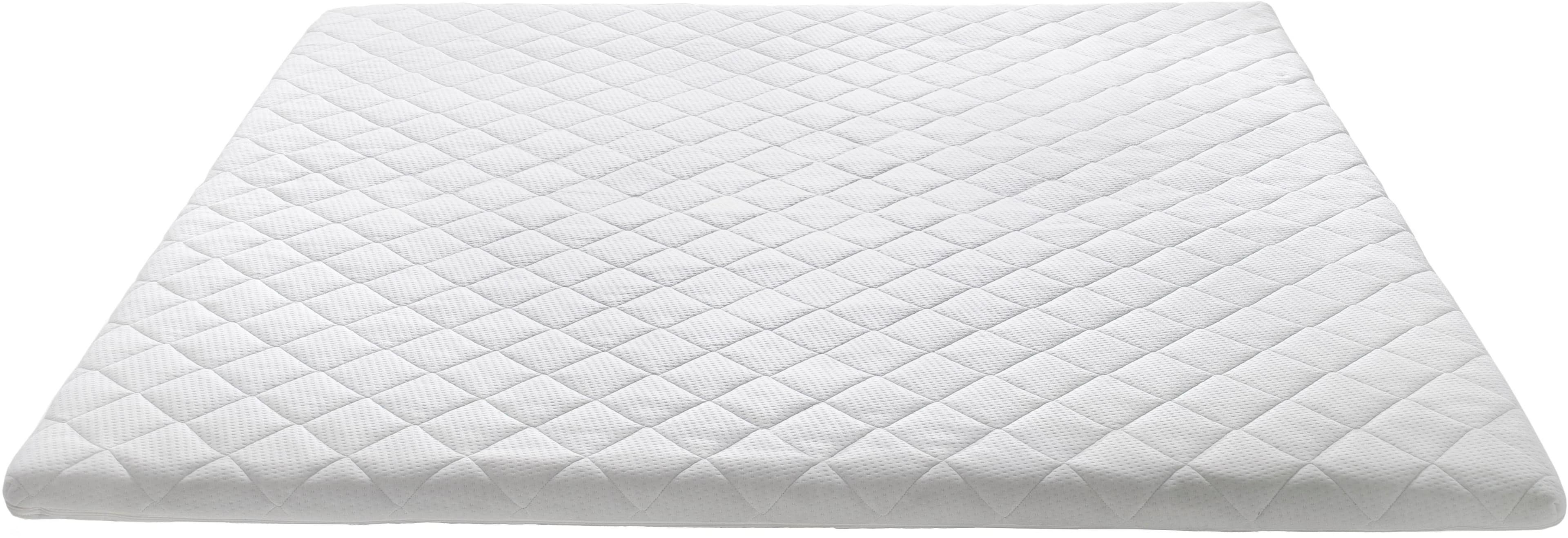 MEISE.MÖBEL Topper Weiß Kaltschaum Abnehmbarer Bezug