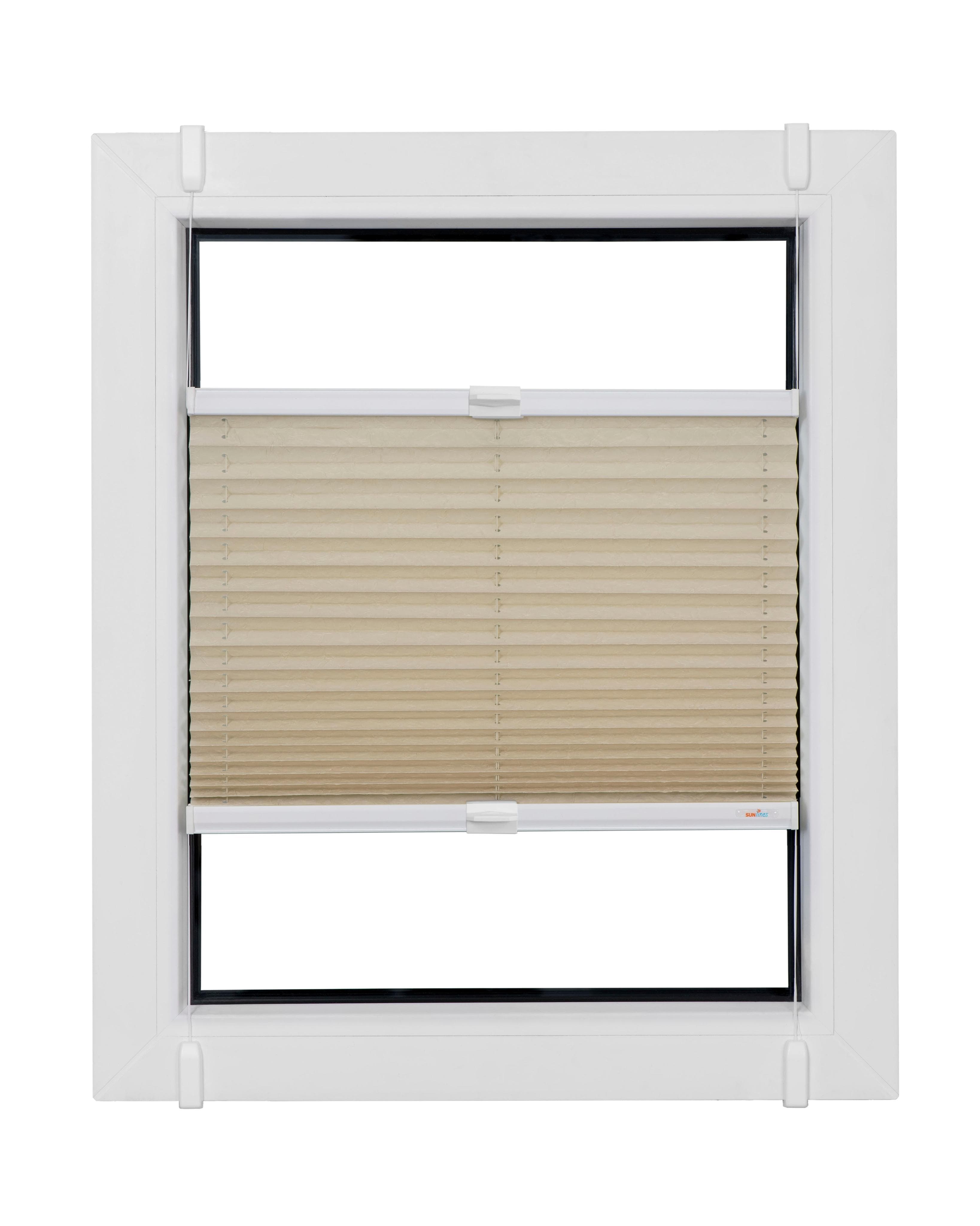 Sunlines Plissee Start-up Style Crush: Bohrfreie Klemmfix-Montage