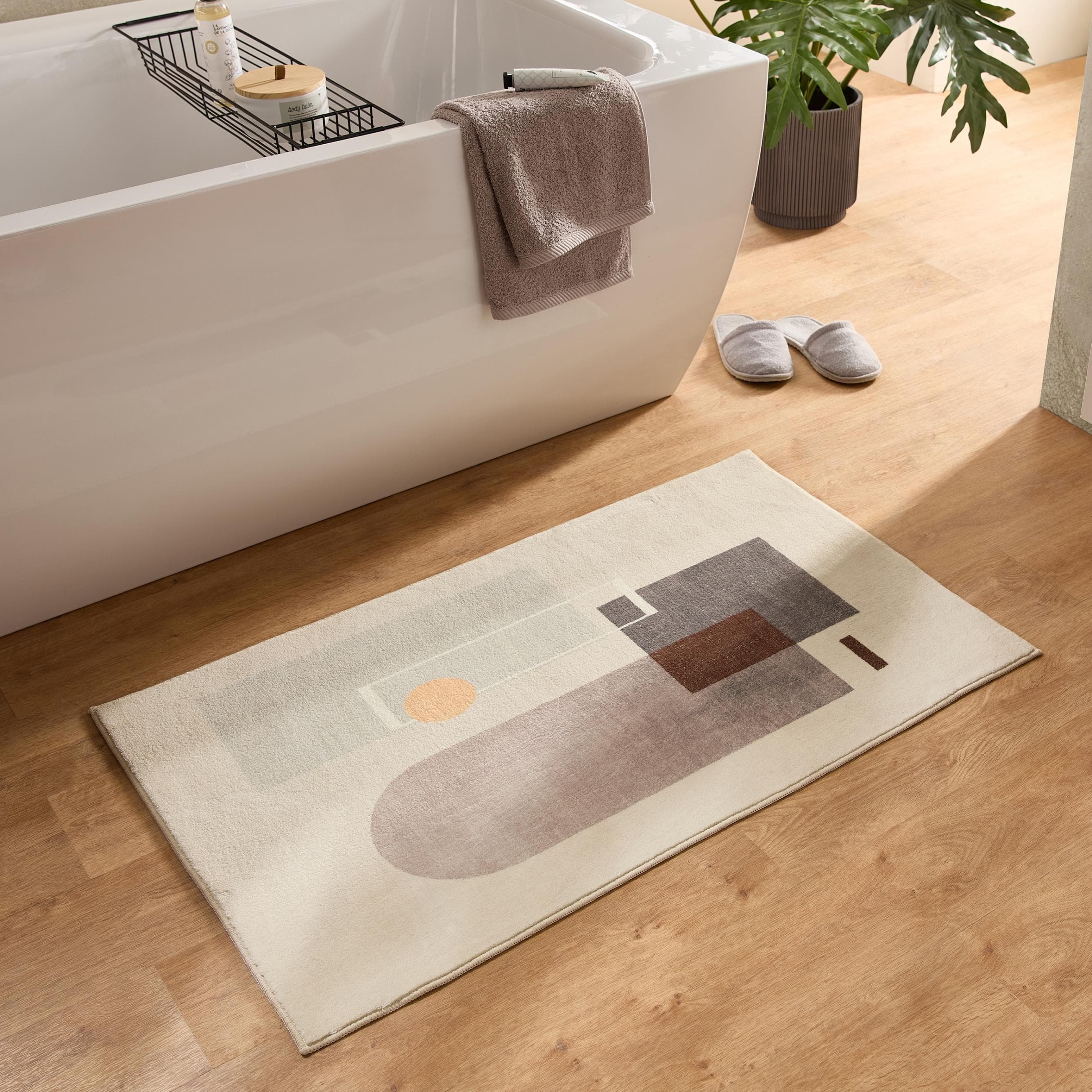 GINO FALCONE Badematte Ariella Grau Modernes Design