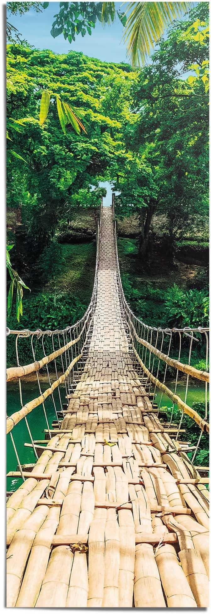 Reinders Poster Dschungel Brücke Grün Panorama 53x158cm