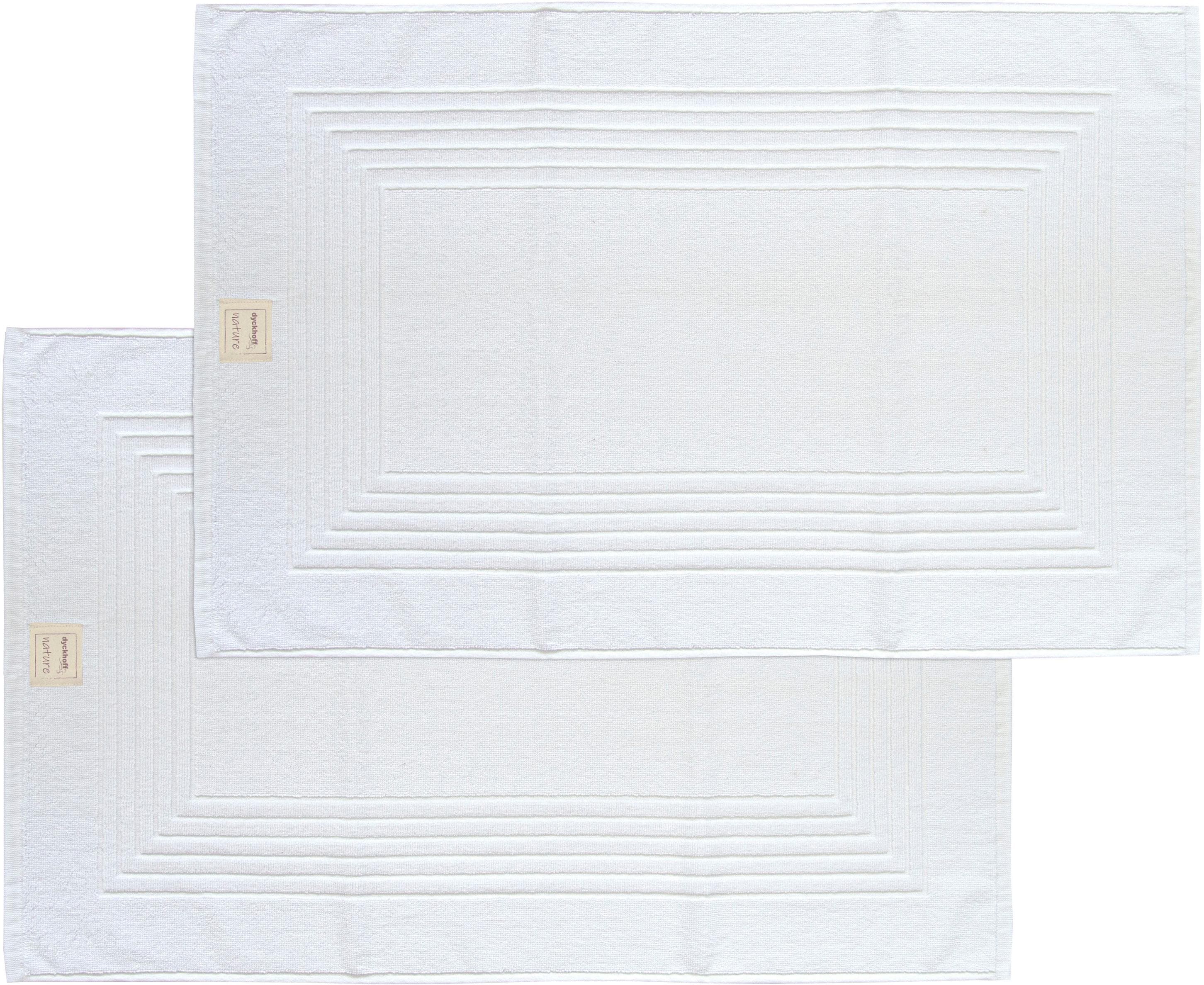 Dyckhoff Hotelmatte Nature: Beidseitig Nutzbarer Bio-Baumwoll Badvorleger