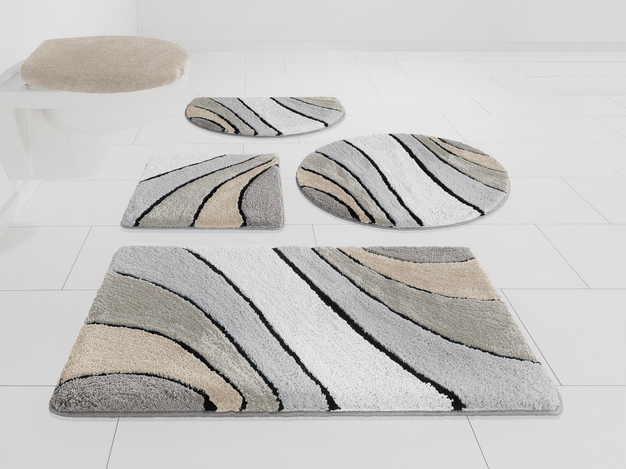 Badematte Josie Badvorleger Badezimmer Teppich Beige