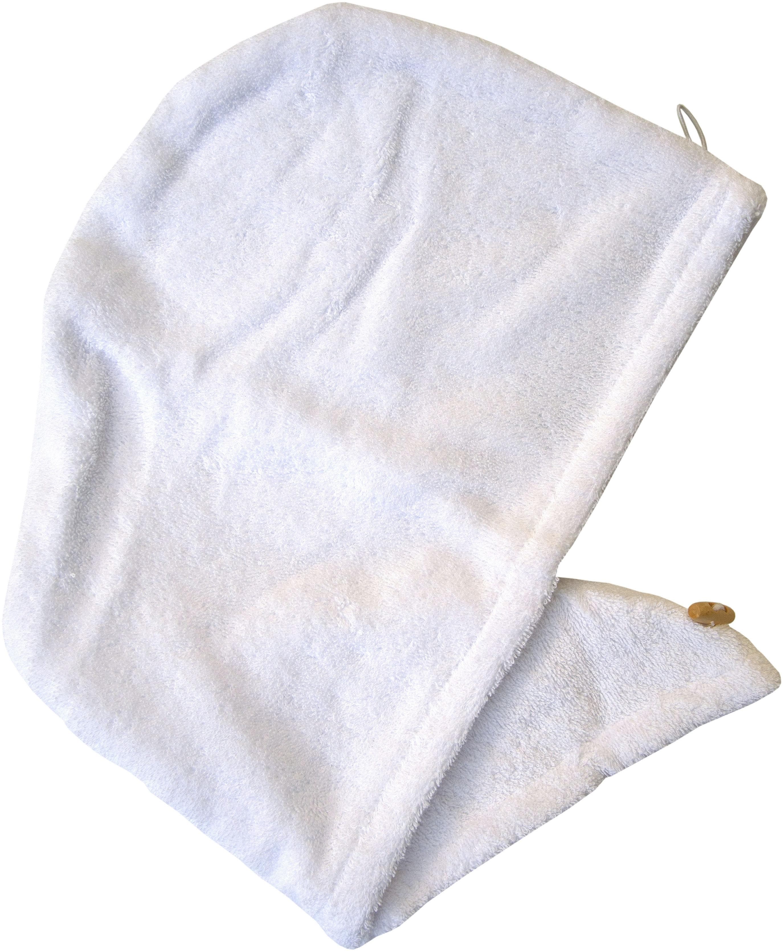 Dyckhoff Opal Turban-Handtuch Weiß Frottier 100% Baumwolle