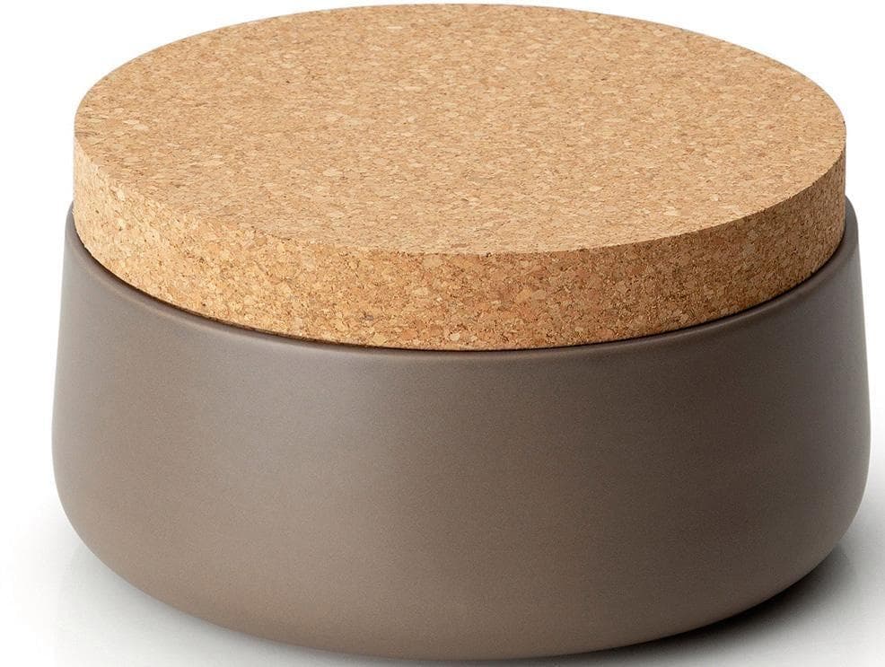 Vorratsdose CONTINENTA, grau (taupe), H:12cm, Lebensmittelaufbewahrungsbehälter, 20x12 cm