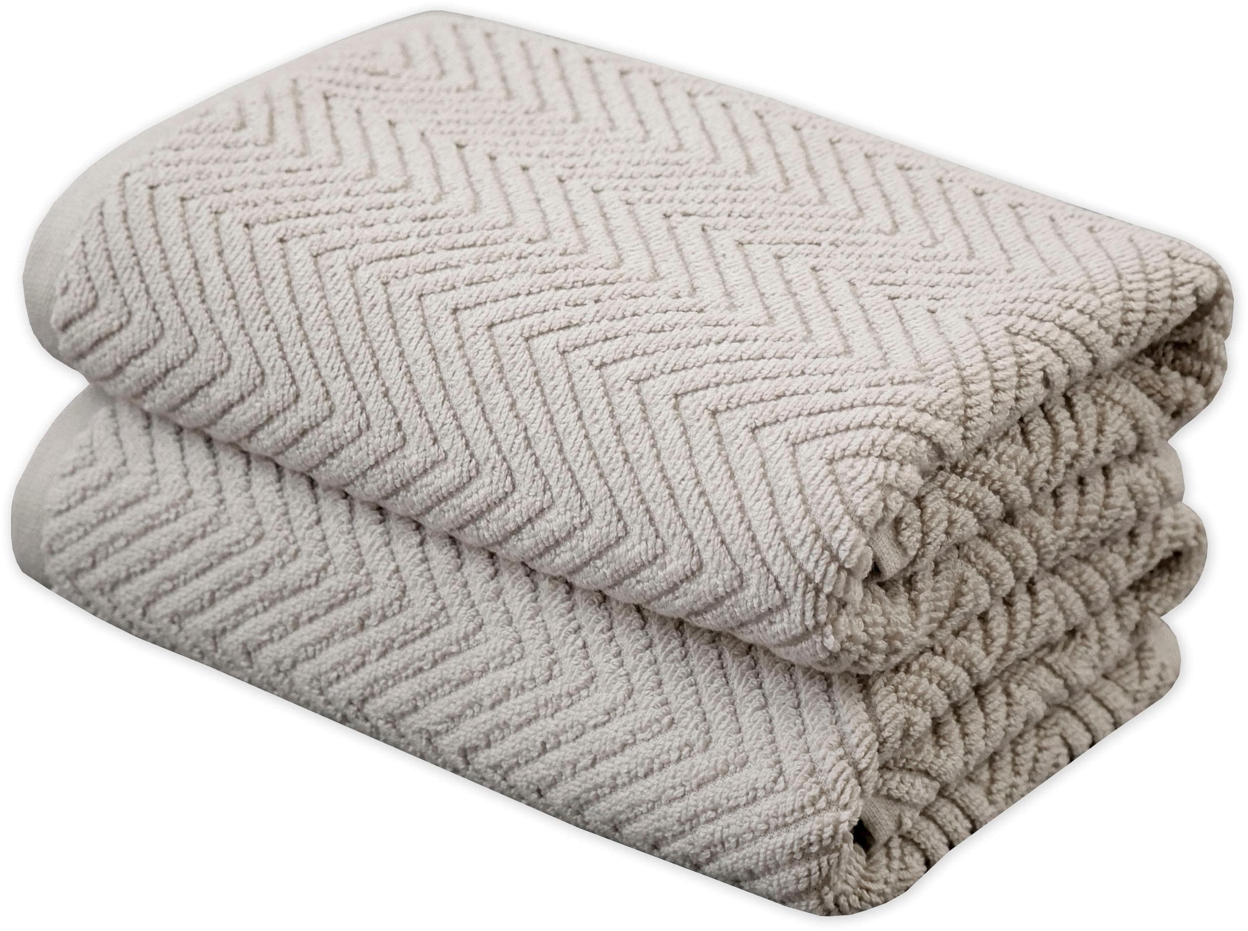 FRAMSOHN FROTTIER Ocean Bio Handtuch Set 2-tlg. Beige/Grau Frottier