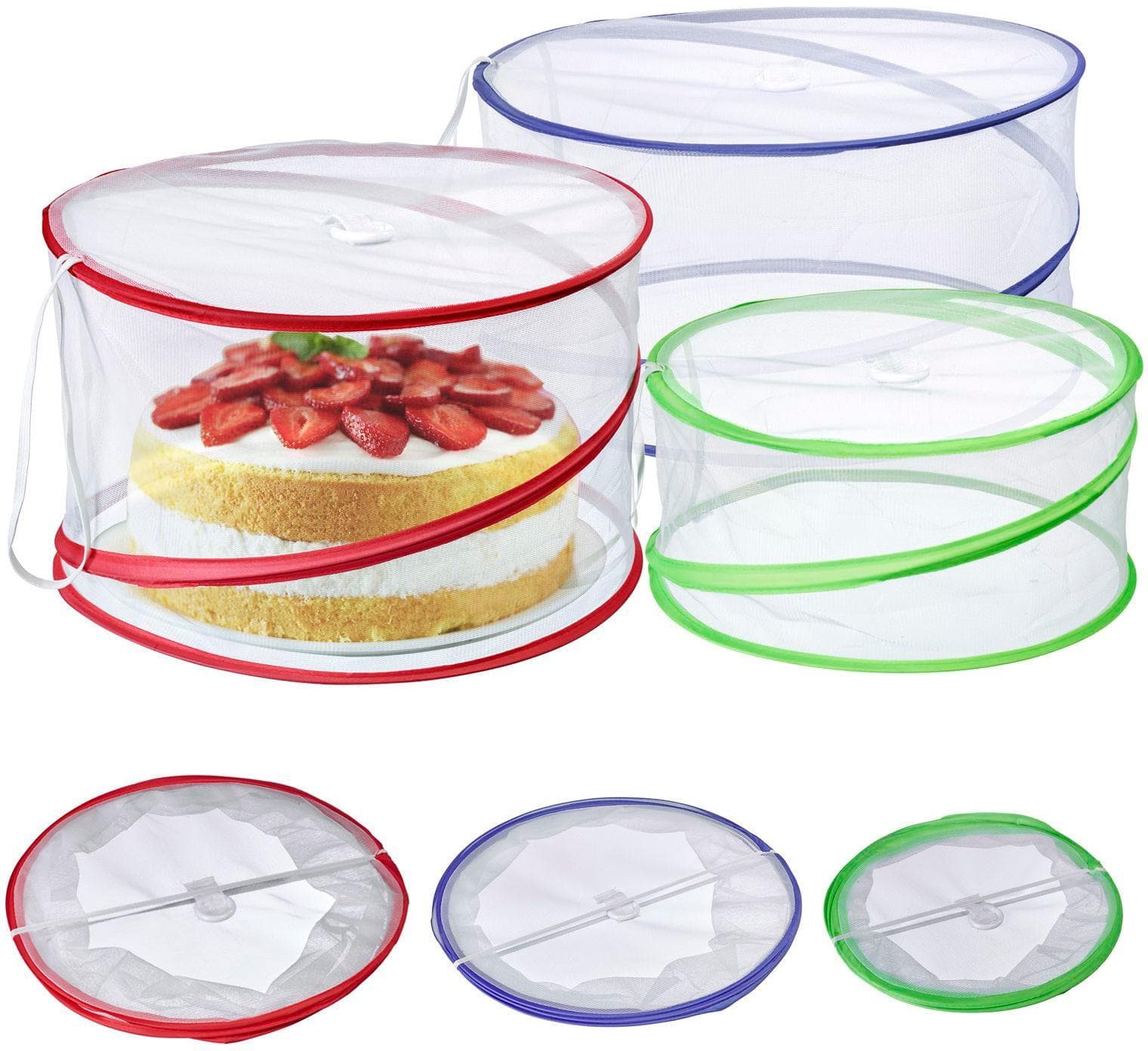 Westmark Speisehauben Hoody 3-tlg. Bunt Kunststoff & Stahl