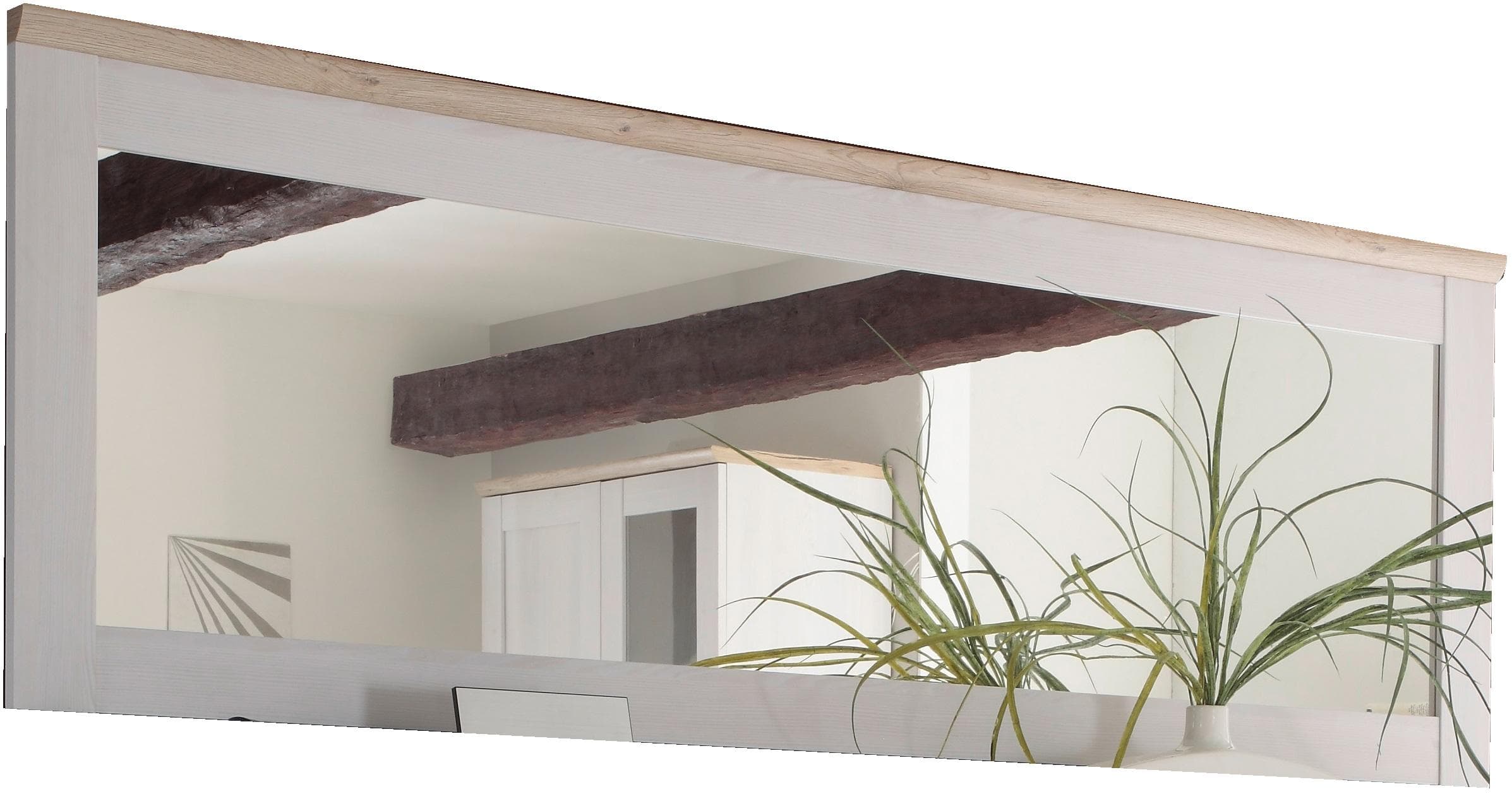 HBZ-MEBLE Spiegel Romance Landhausstil Weiß Eiche San Remo