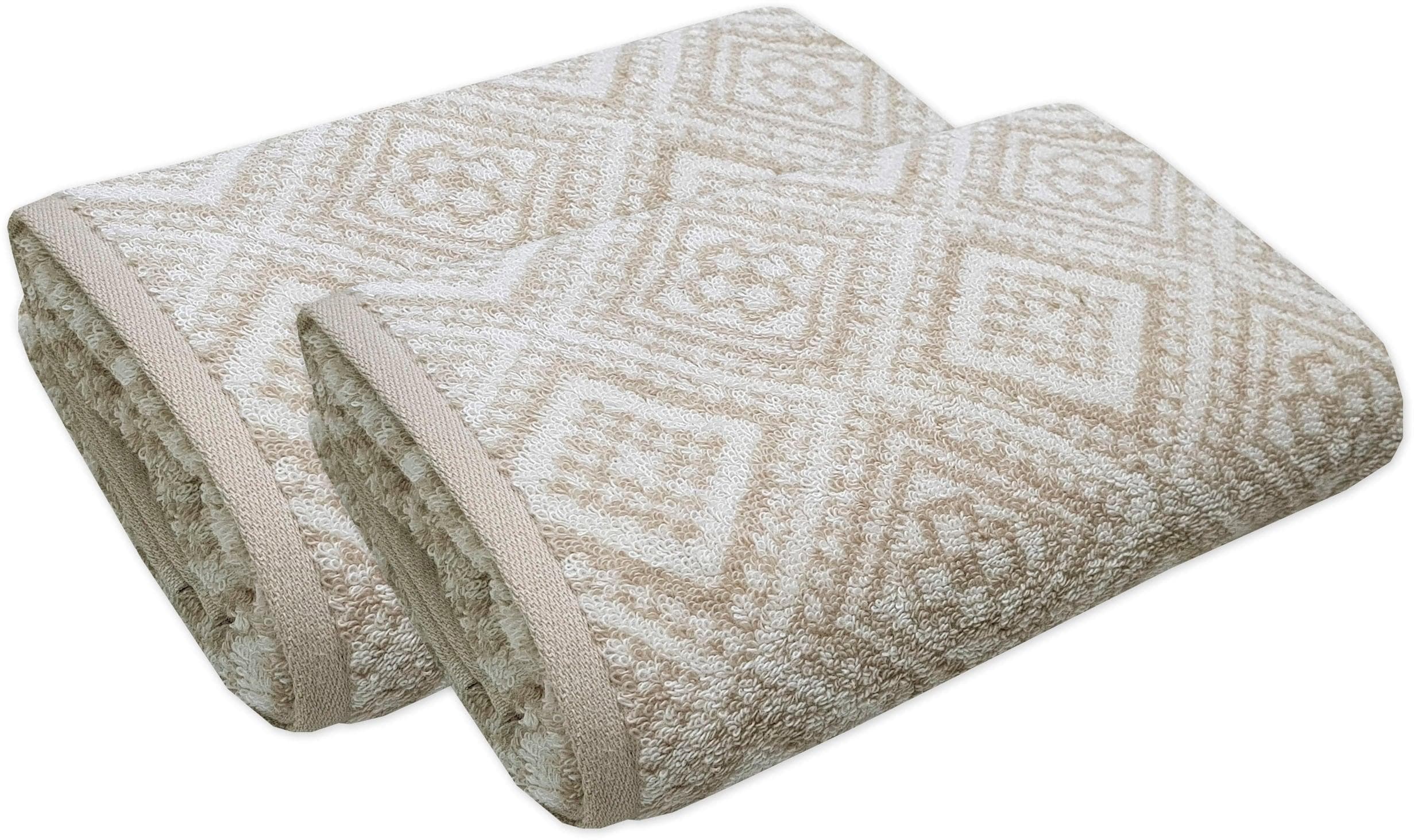 Framsohn Arabeske Badetücher Set Beige Braun Weiß