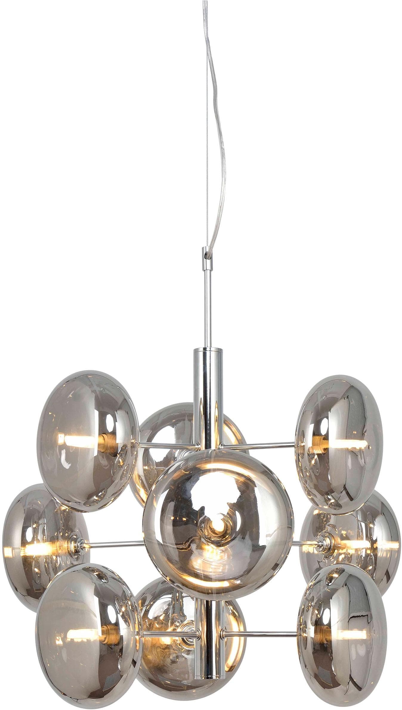 Näve Orion Pendelleuchte Chrom-Smoky: Exklusives Retro-Design