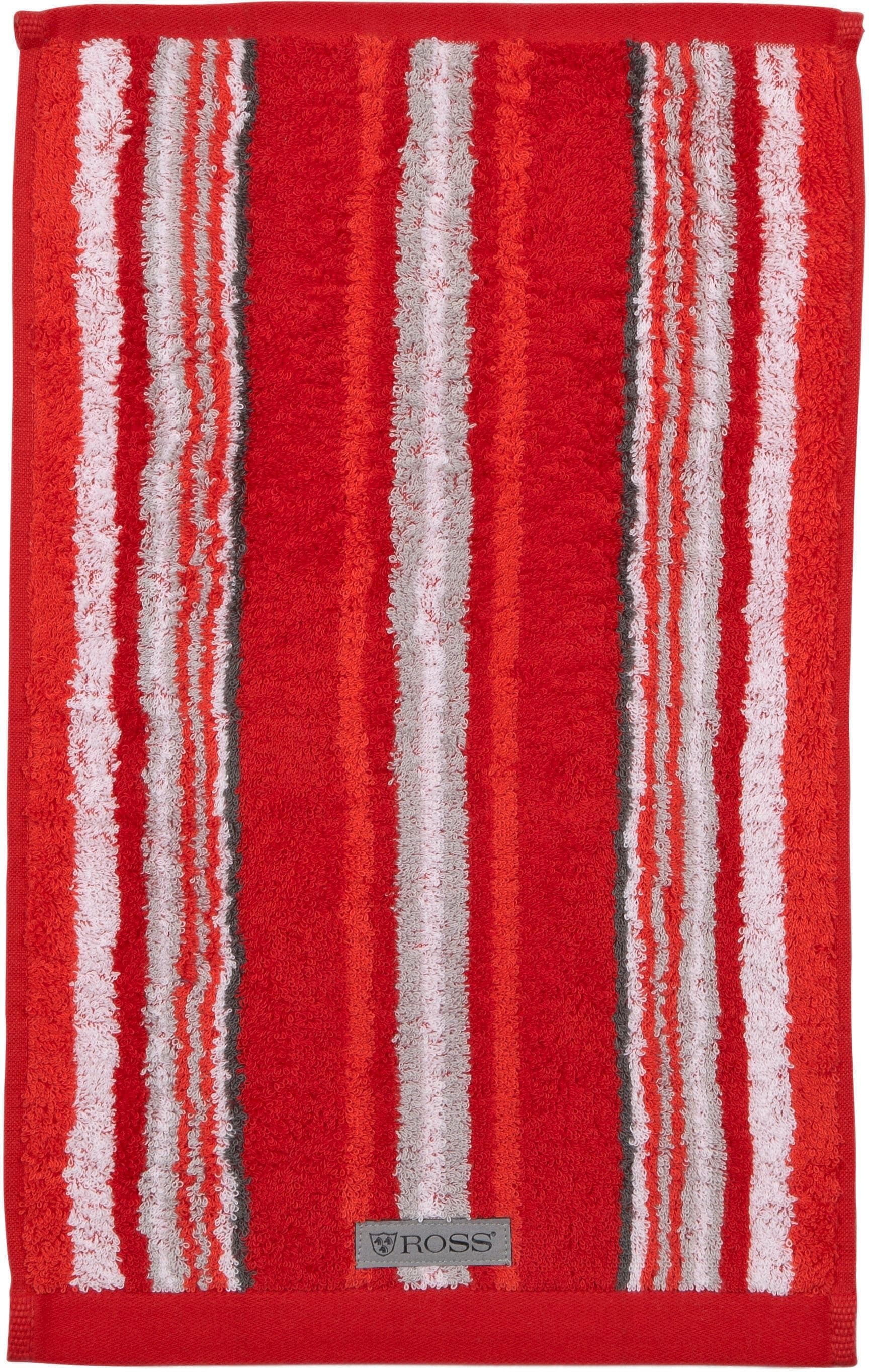 ROSS Gästehandtücher Sinfonie 6-tlg. Kirsche Frottier 100% Baumwolle