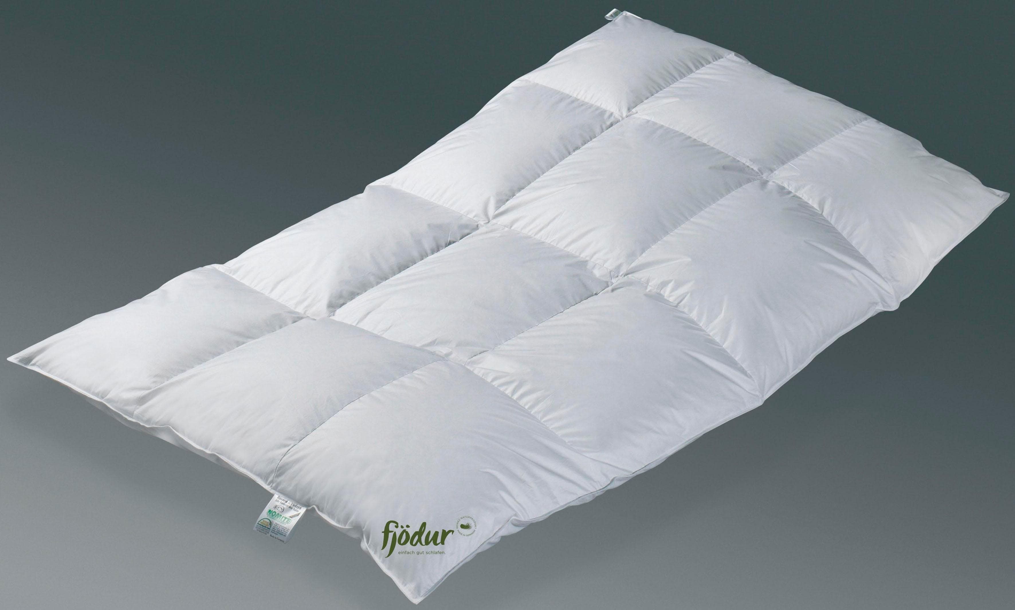FJÖDUR Daunenbettdecke Fabiennes Royal Weiß 100% Baumwolle