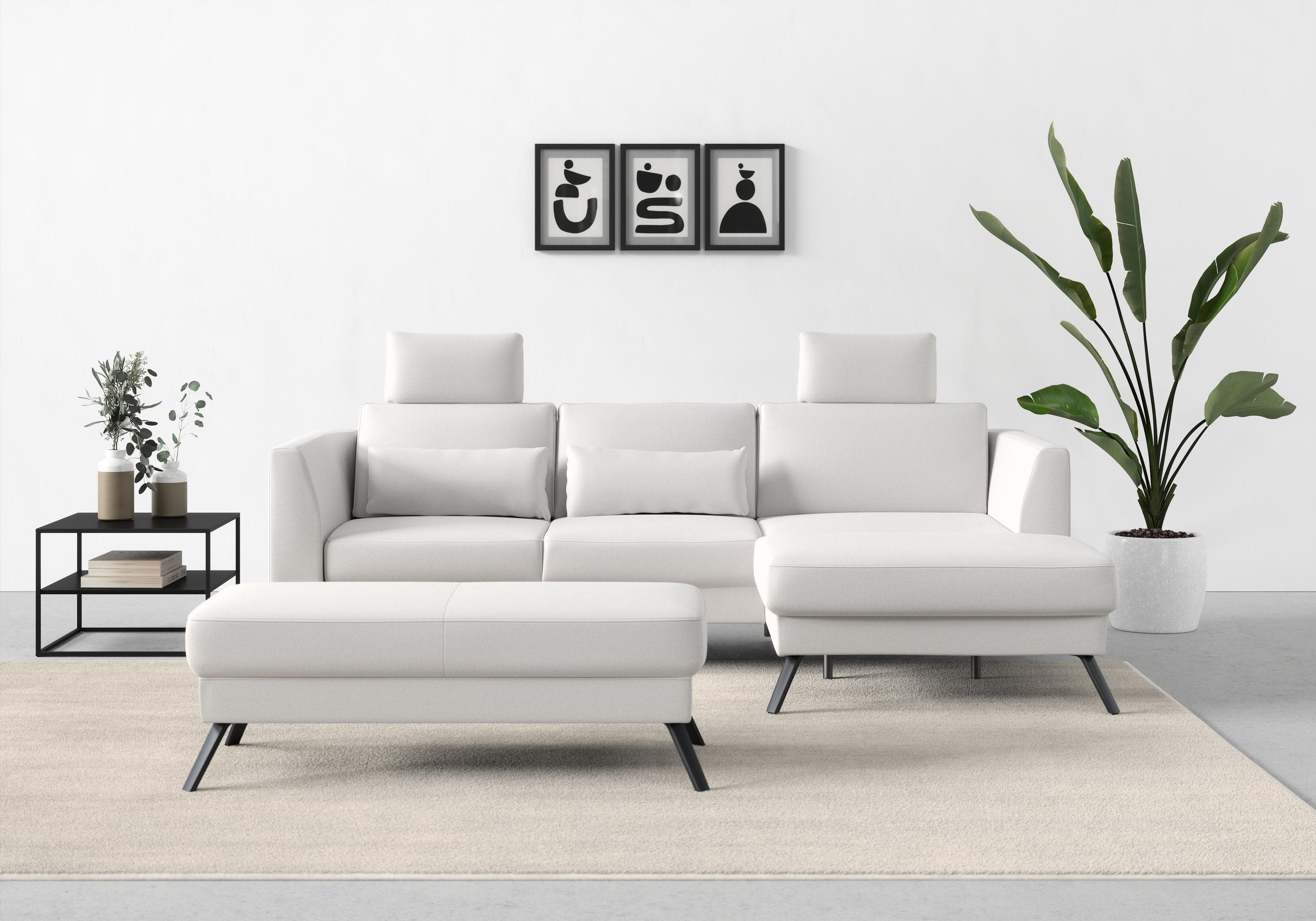 sit&more Sitzkissen Lindholm 2er Set Silber Mischgewebe