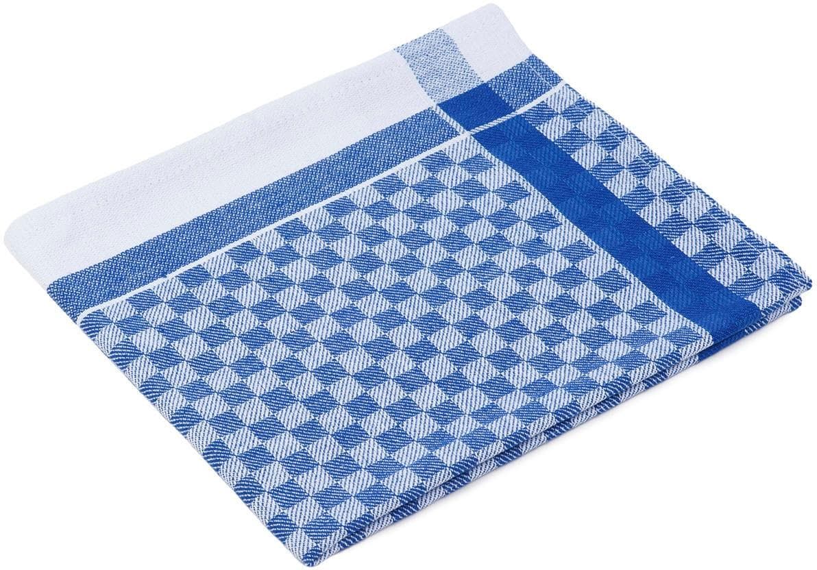 GÖZZE Geschirrtuch 3er Pack Blau Kariert 100% Baumwolle