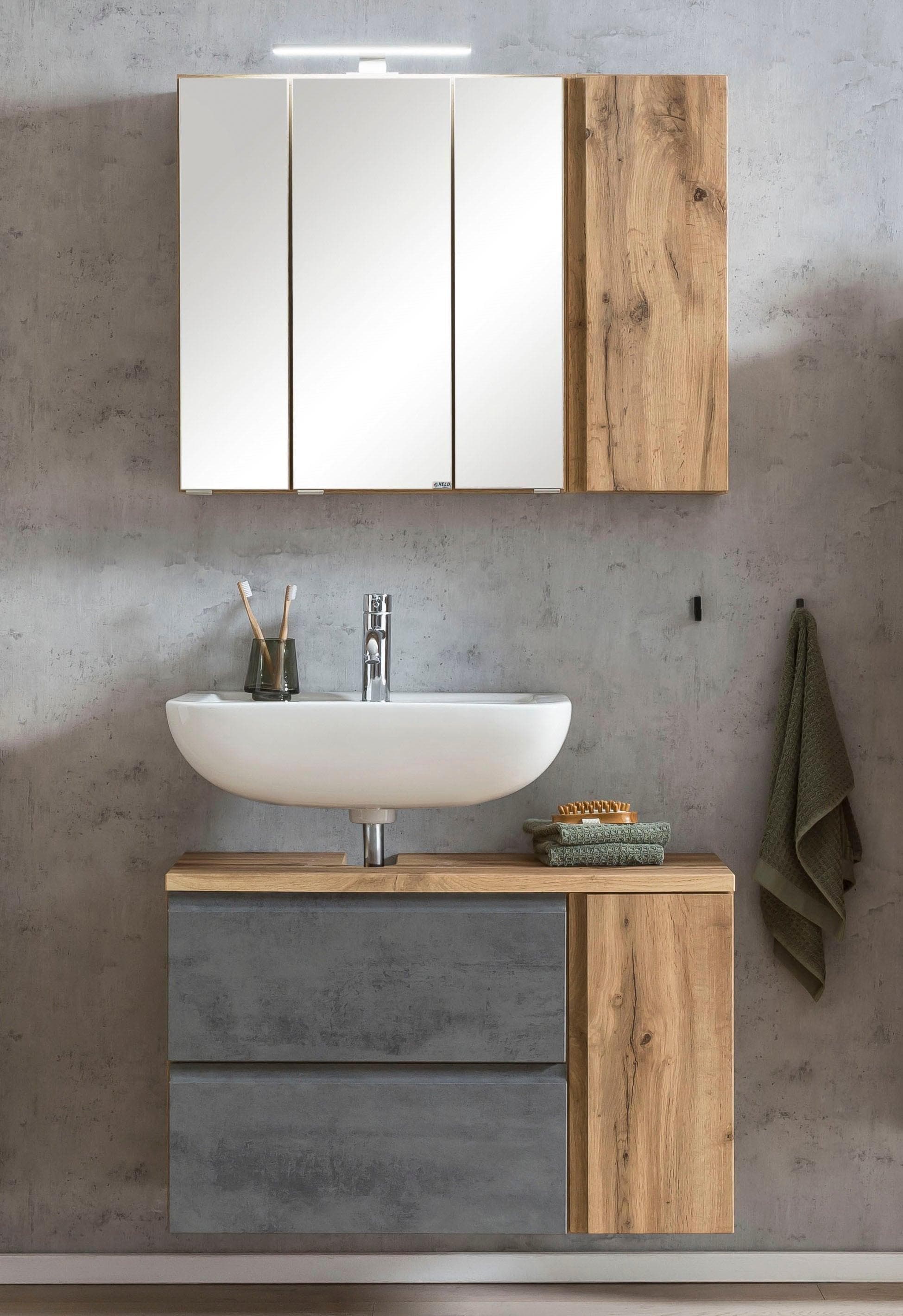 welltime Badmöbel-Set Sölden 2-St. Bunt Modern