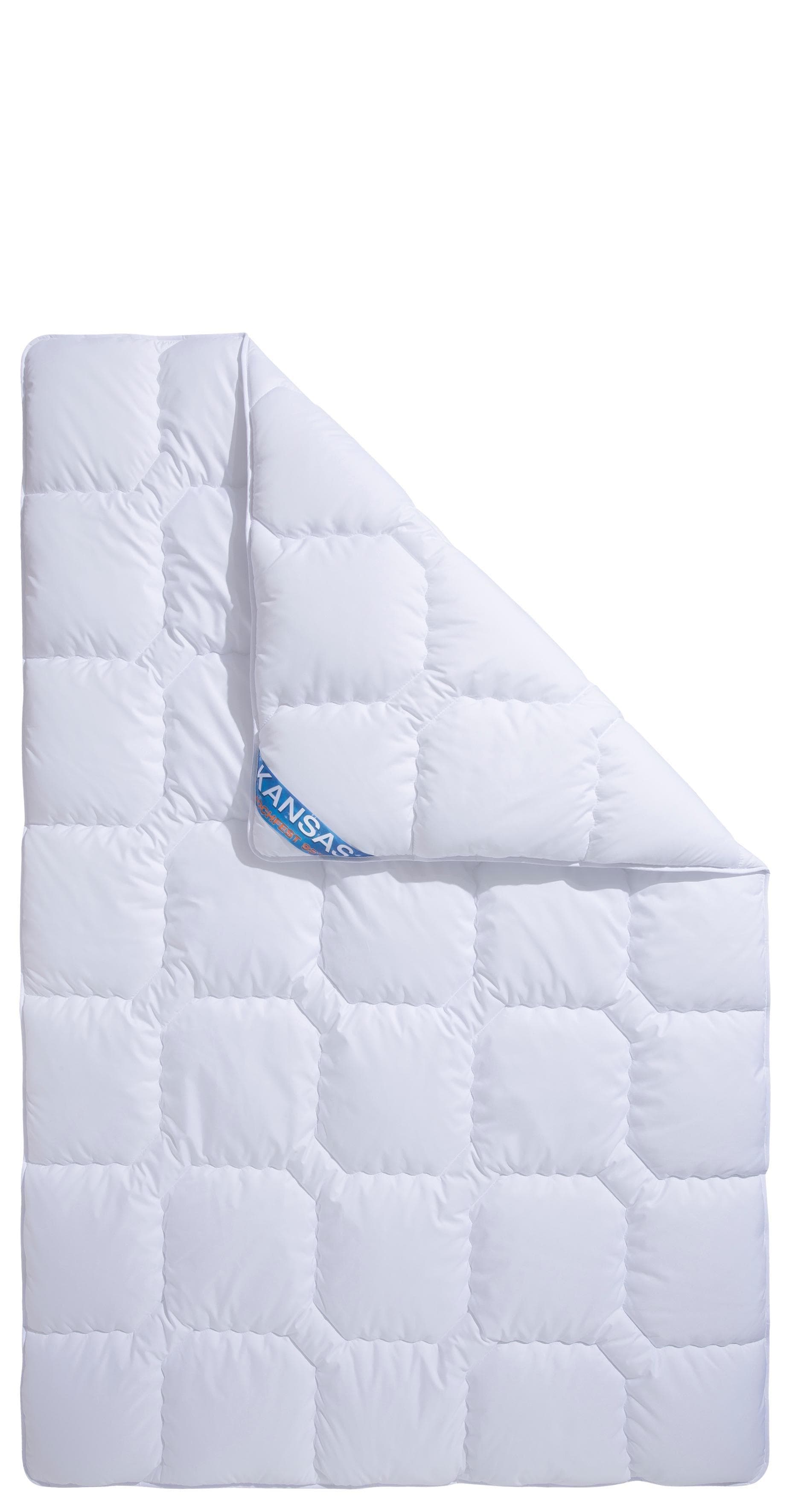 FAN Kansas Microfaserbettdecke Weiß Duo-Steppbett Warm