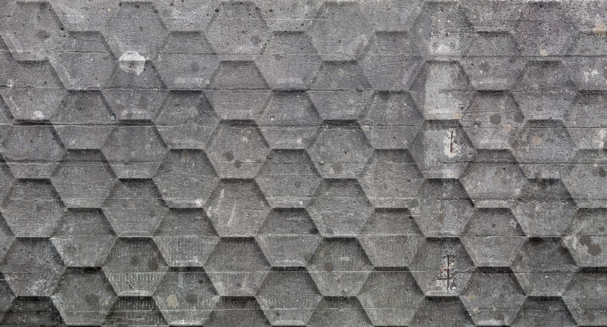 ARCHITECTS PAPER Fototapete Atelier 47 Honeycomb 2 Grau 3D