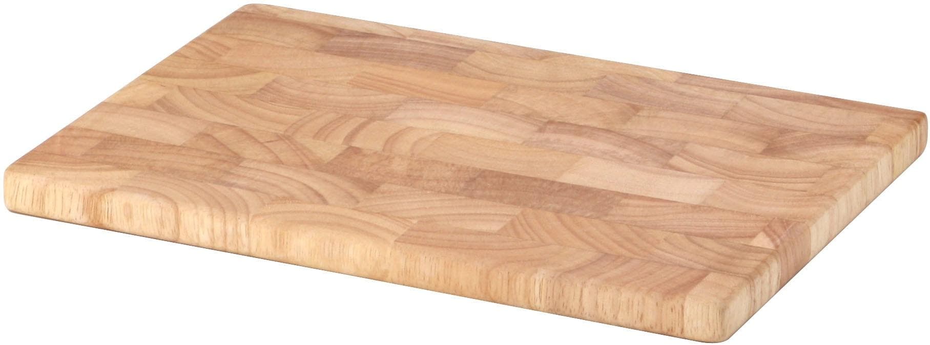 CONTINENTA Schneidebrett Stirnholz 26x18x1,5cm Massivholz Gummibaum
