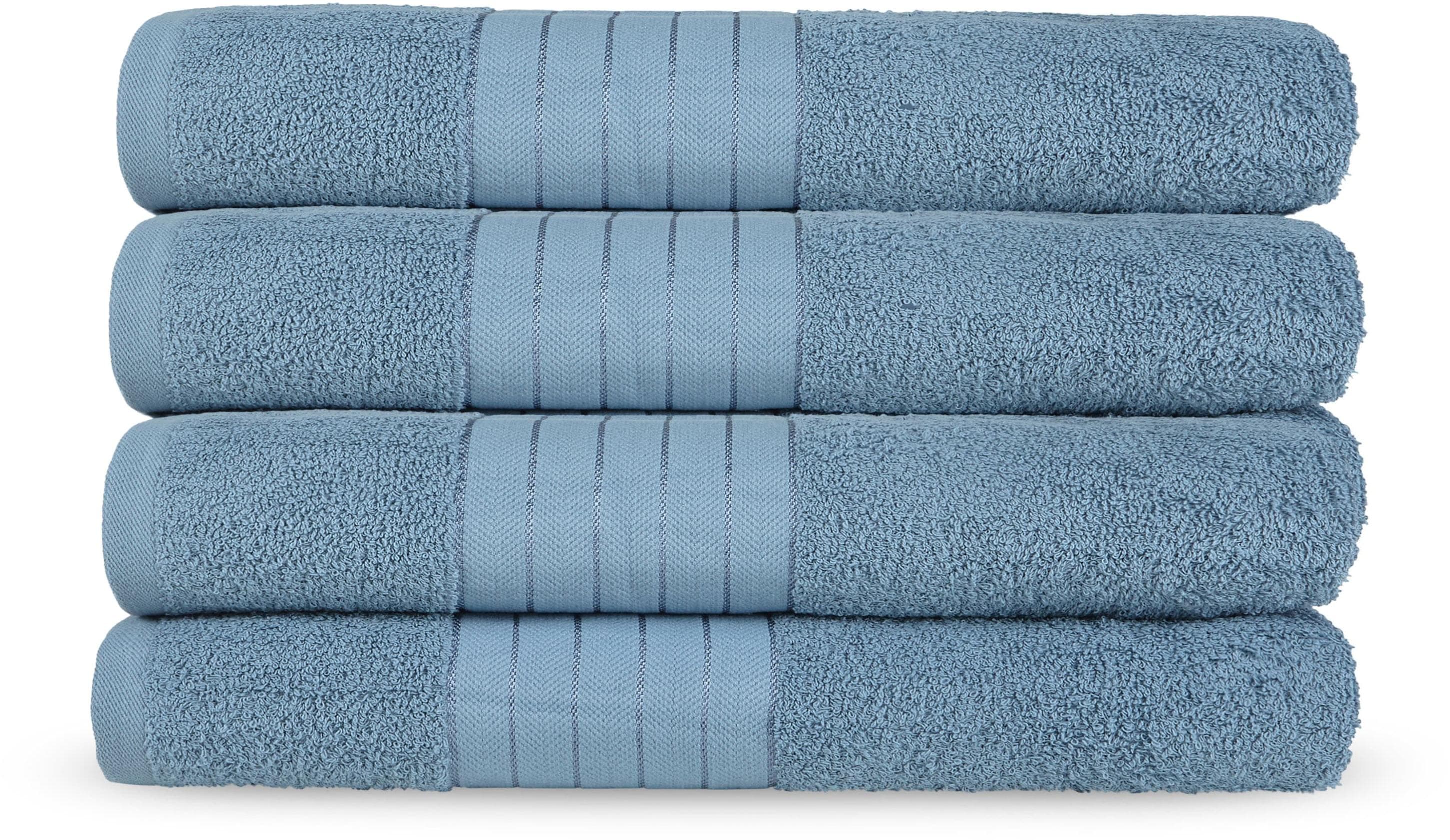 Good Morning Frottierhandtücher 4er Pack - Baumwolle, Schwarz