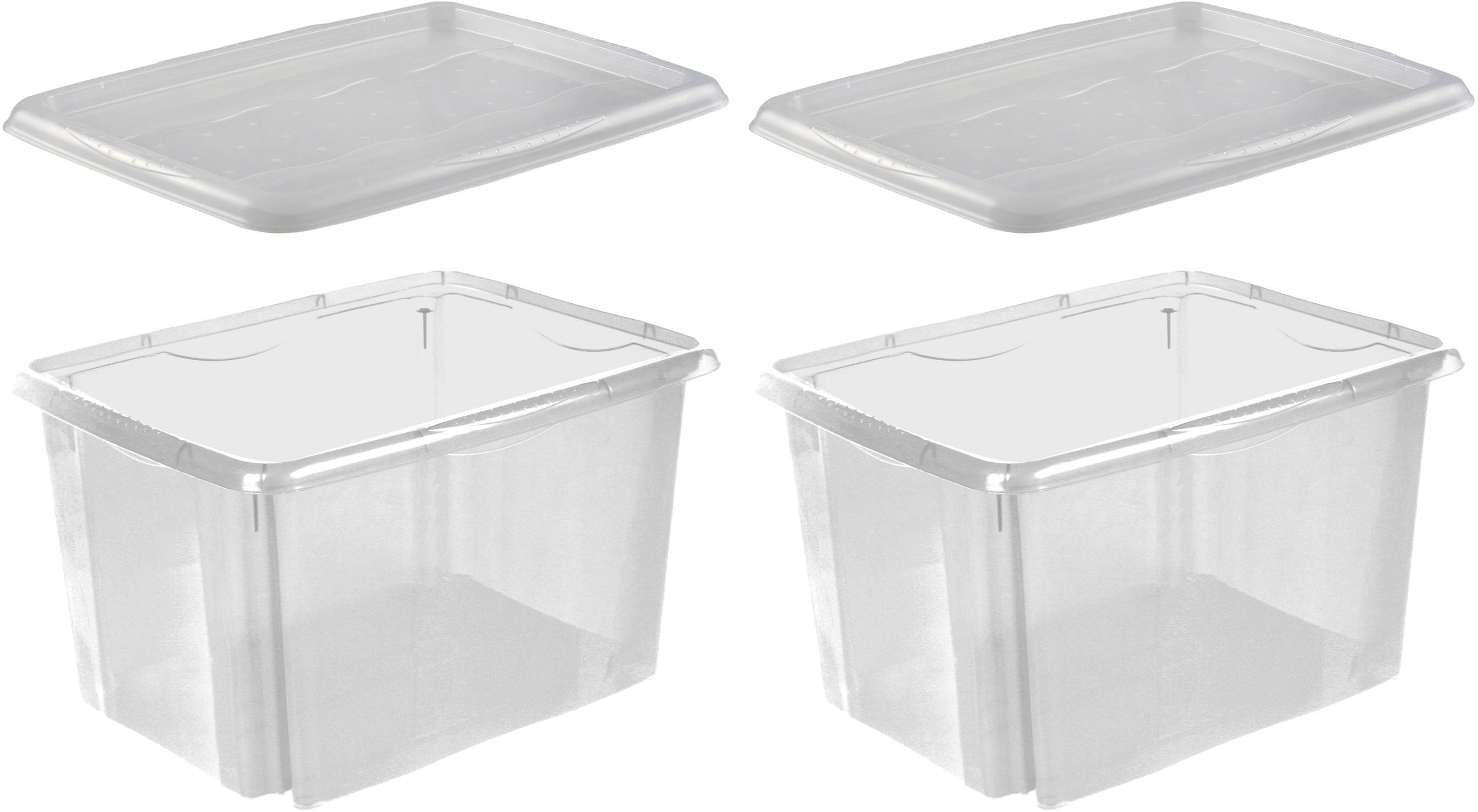 keeeper Aufbewahrungsbox emil transparent 2-teilig mit Deckel