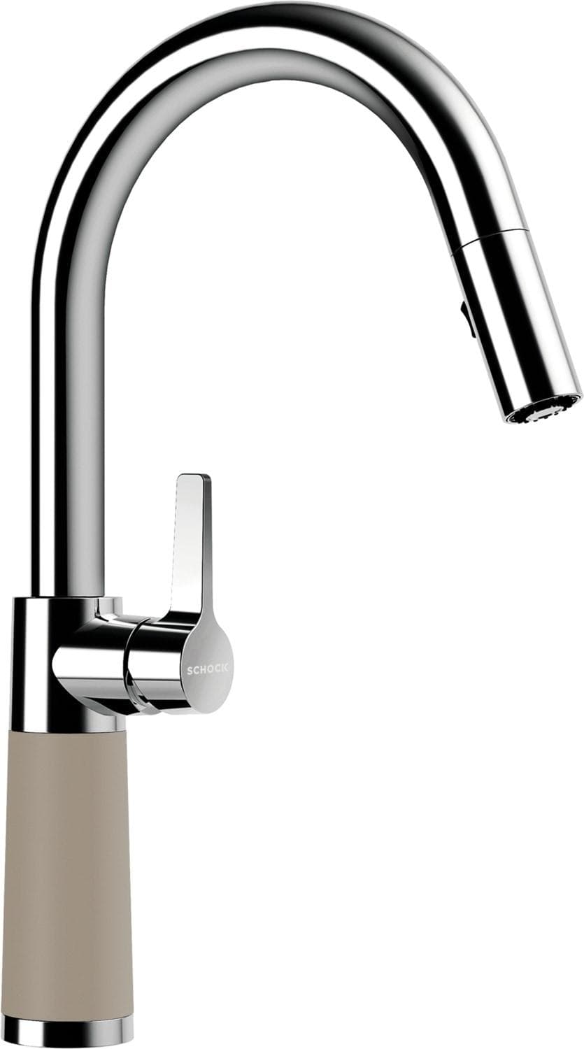 Küchenarmatur SCHOCK SC520 Braun Messing Ausziehbar