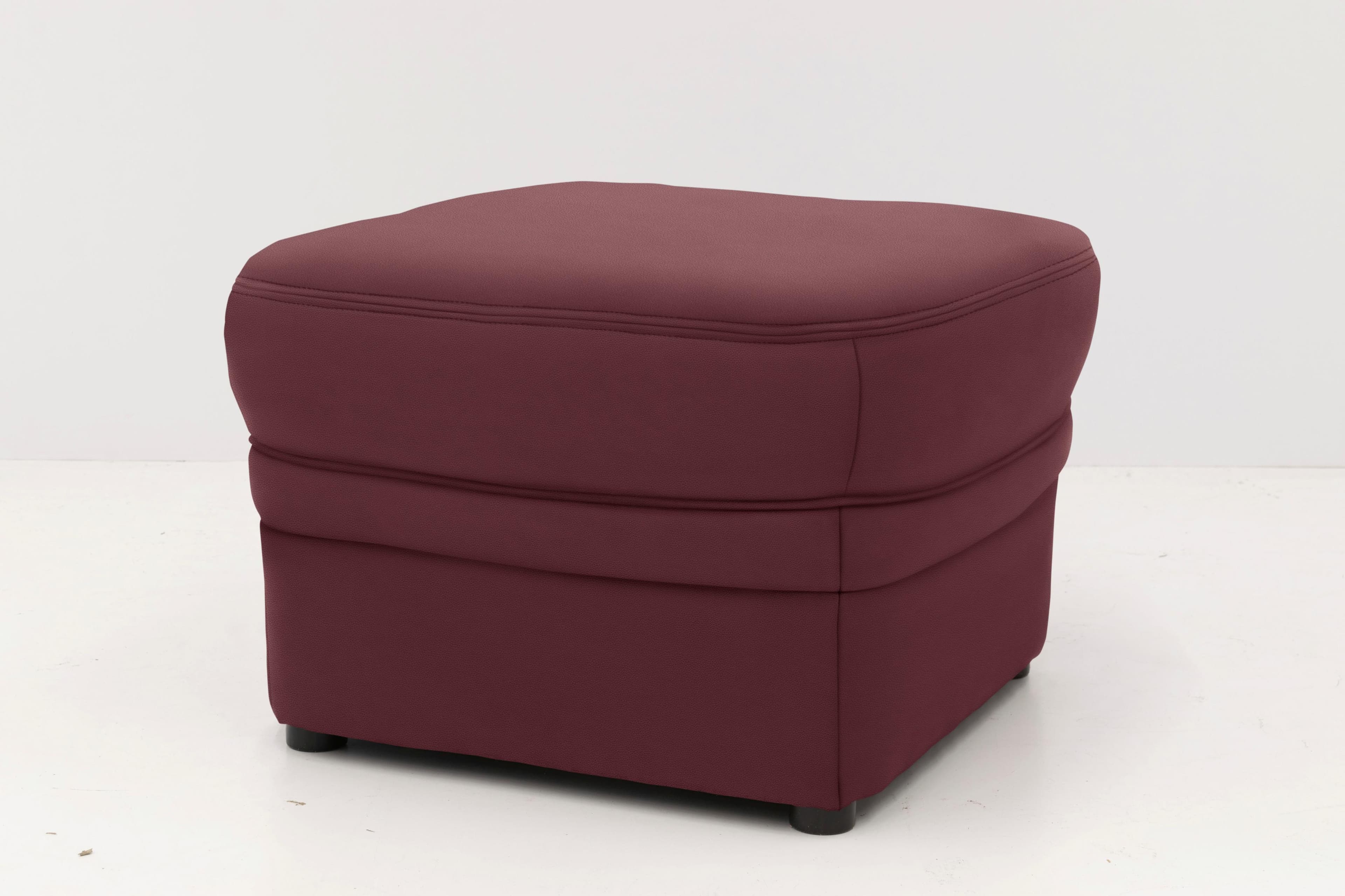 DOMO COLLECTION Hocker Montana Polsterhocker Rot Kunstleder