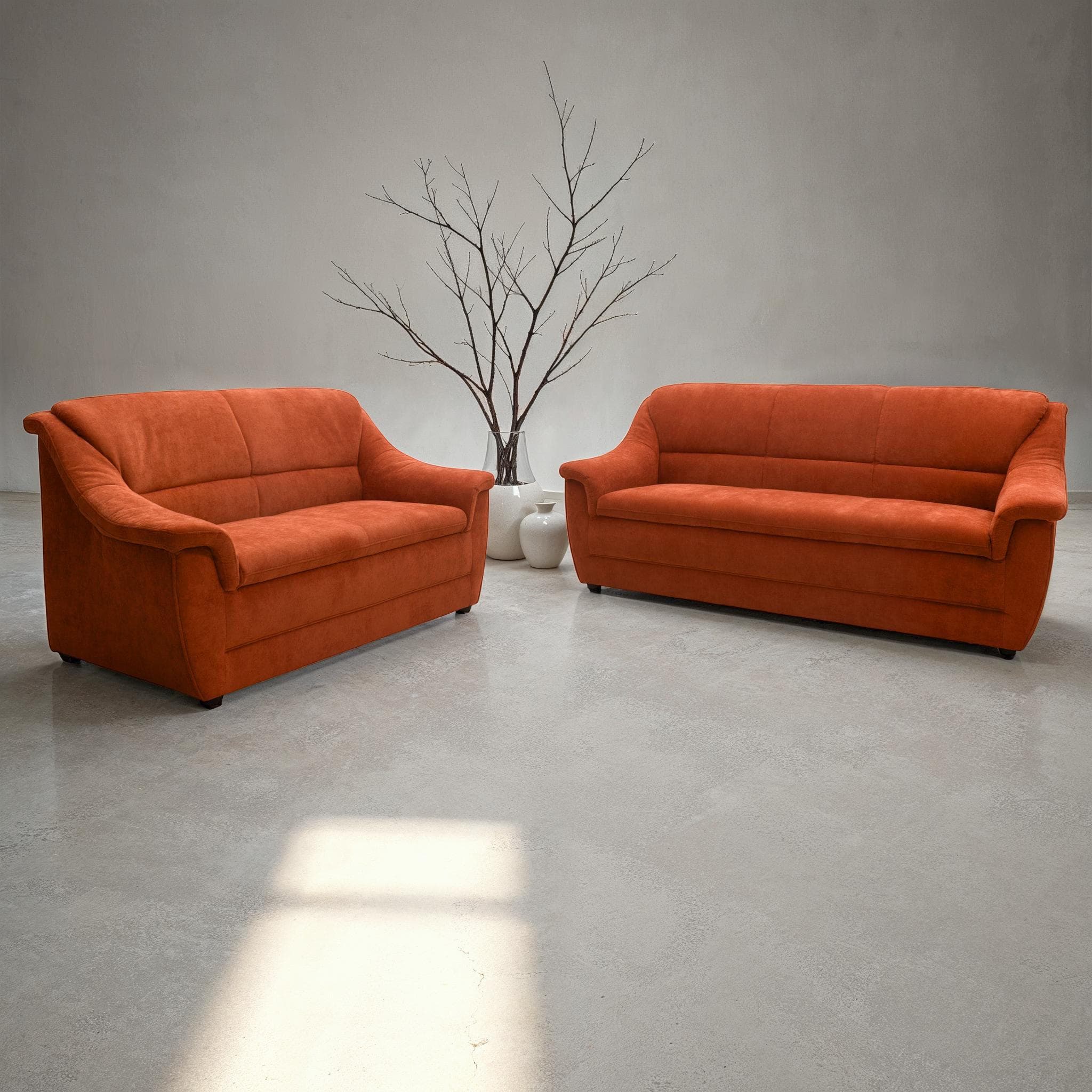 DOMO COLLECTION Polstergarnitur Lale 3- und 2-Sitzer Terra