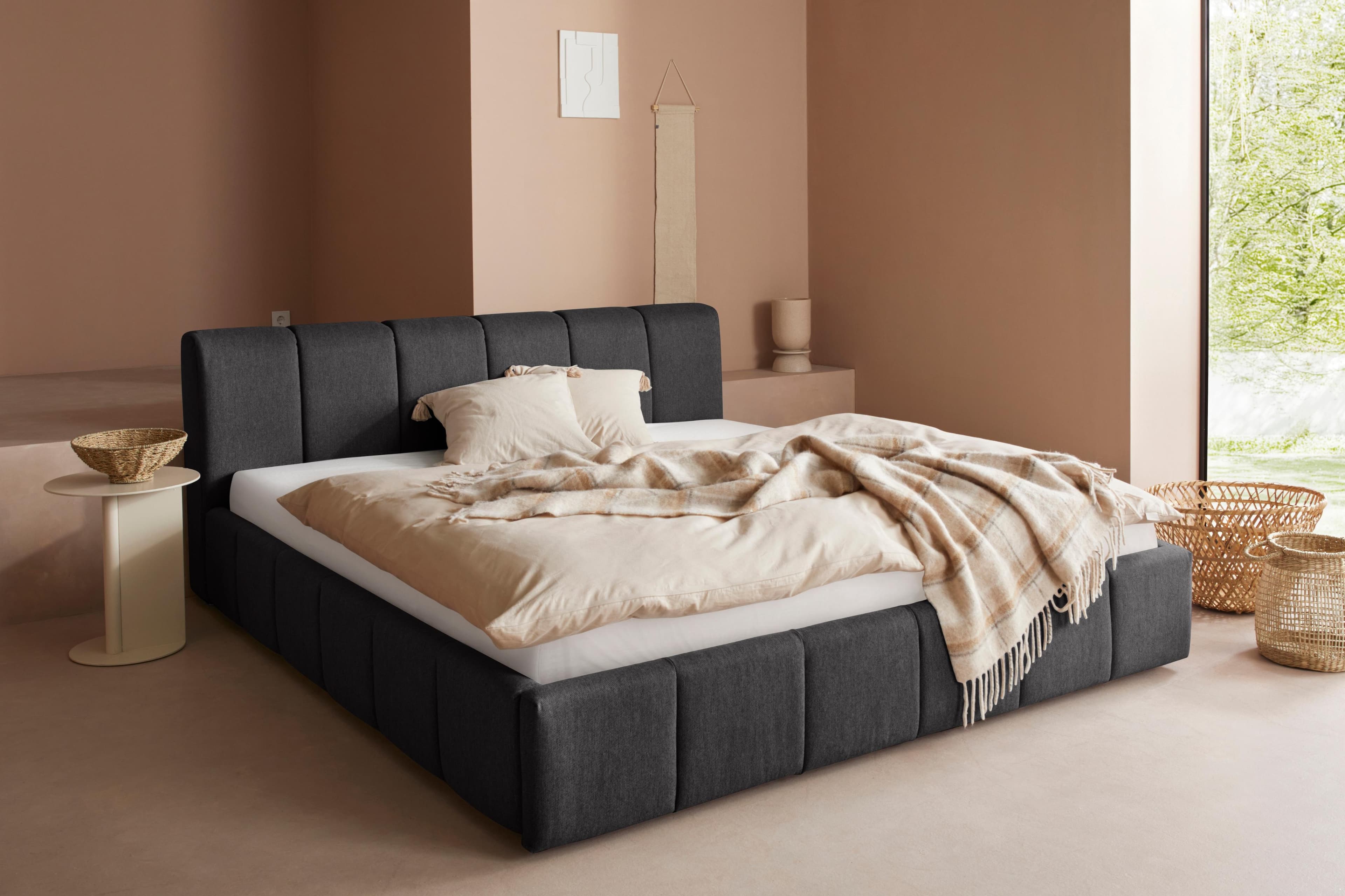 Polsterbett mit Rollrost - 3 Farben & verschiedene Größen