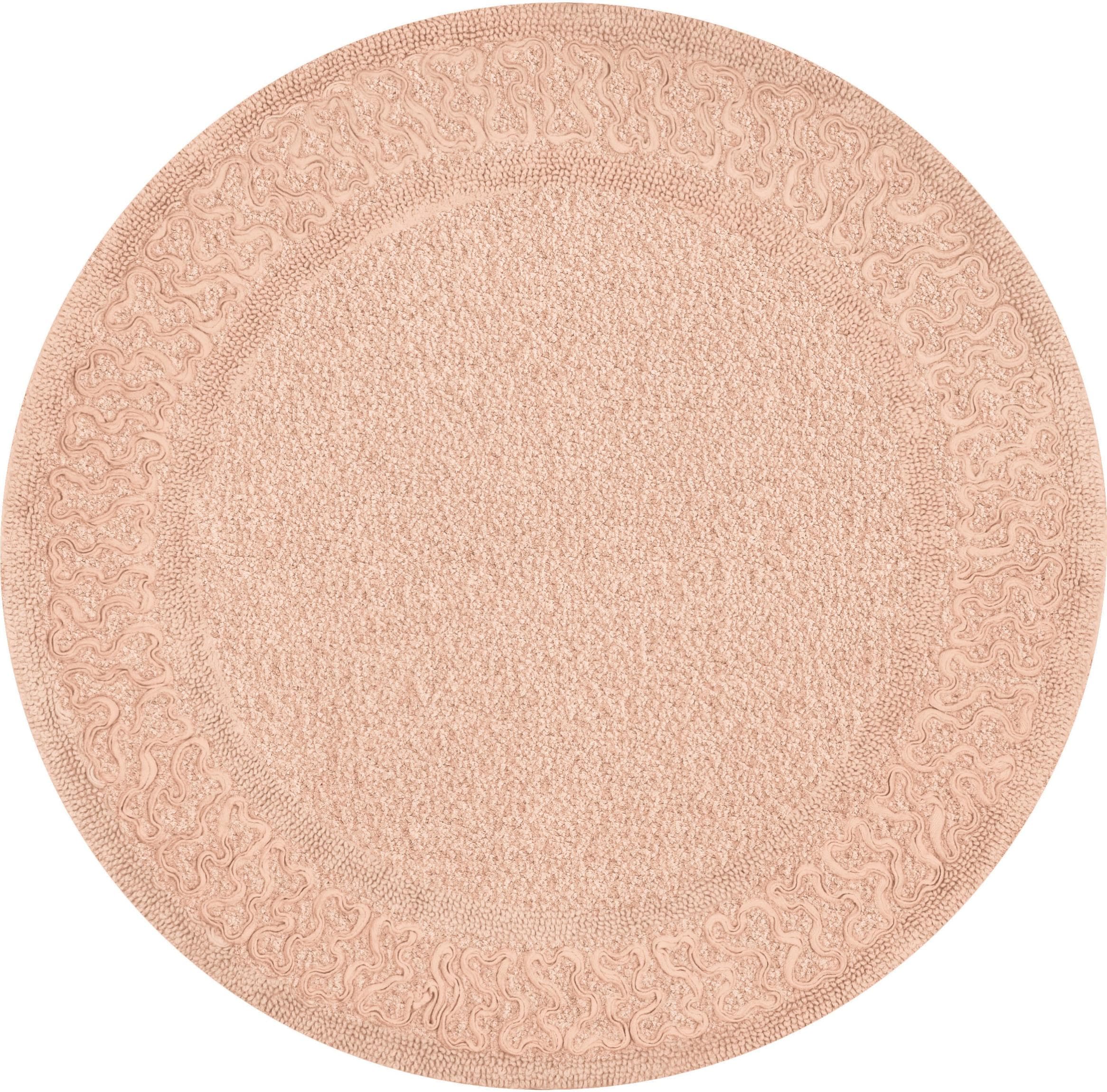 Kleine Wolke Badematte Talia Rund Lila Pearl 60cm