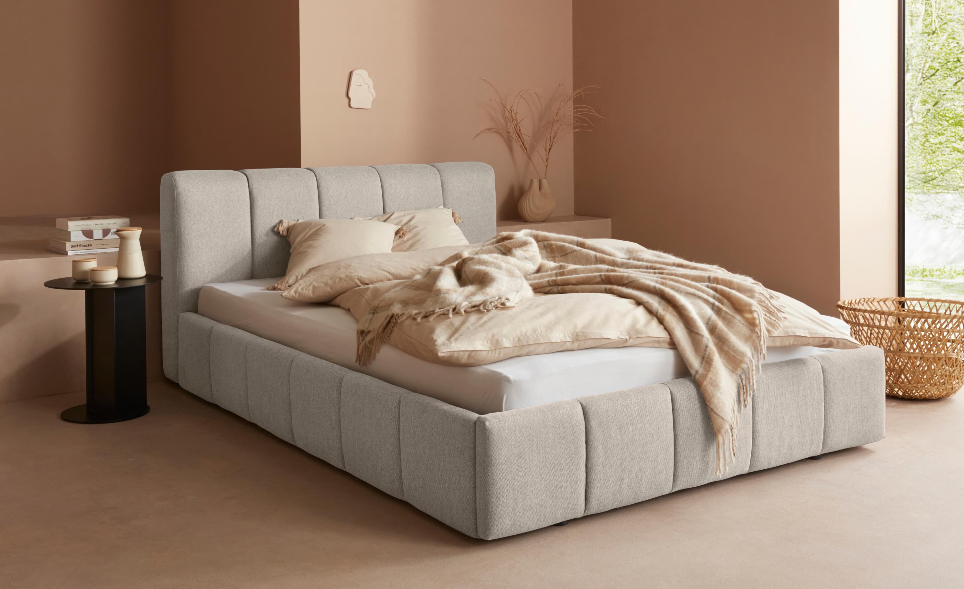 Polsterbett mit Rollrost - 3 Farben & verschiedene Größen