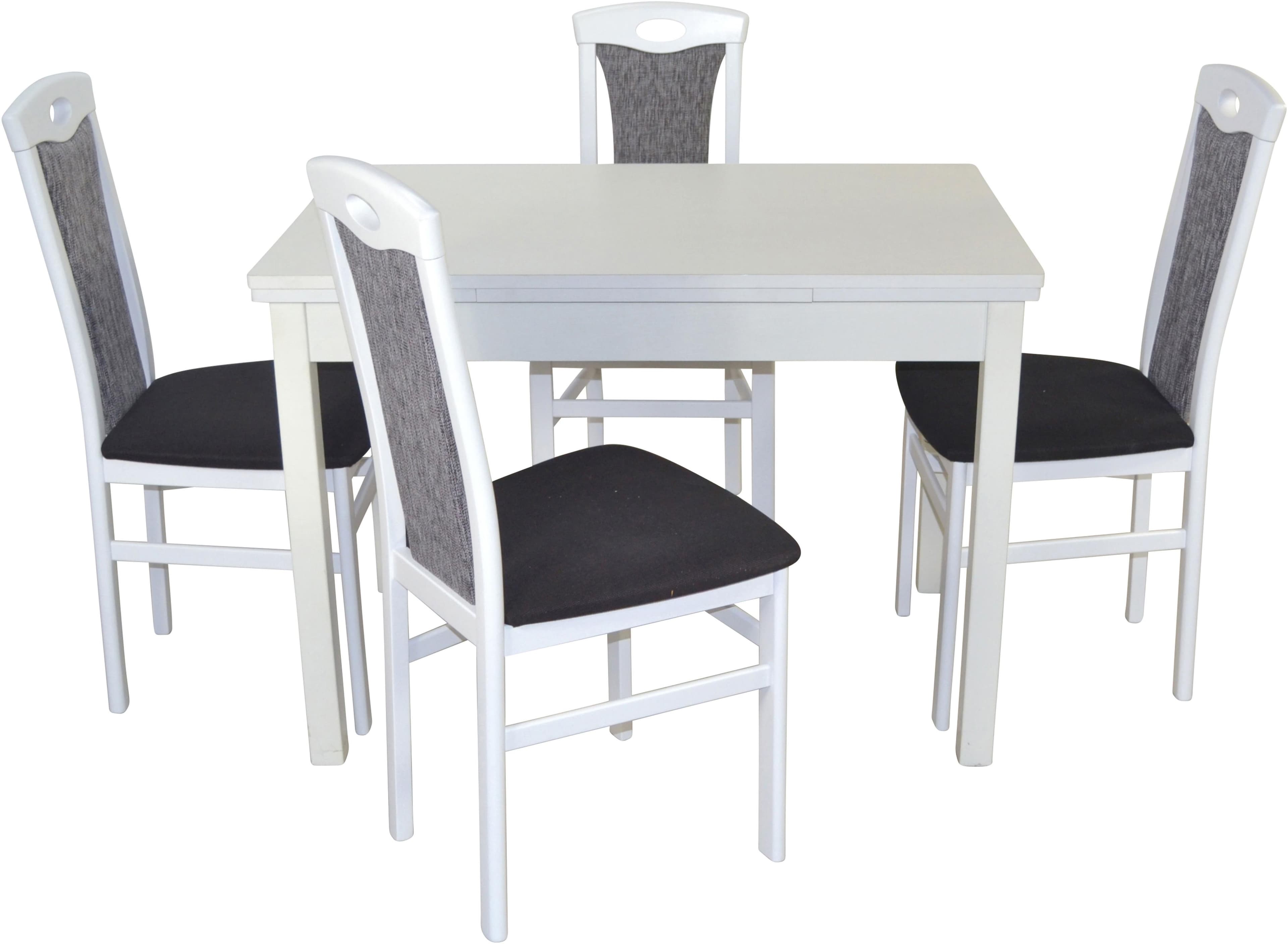 Moderne Essgruppe aus Massivholz Buche und Holzwerkstoff