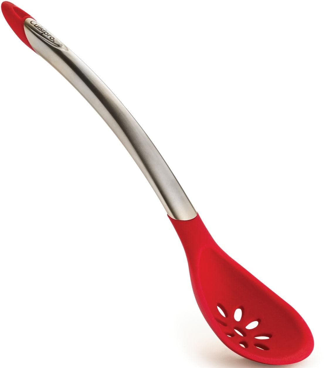 Eleganter Kochlöffel aus Edelstahl und Silikon
