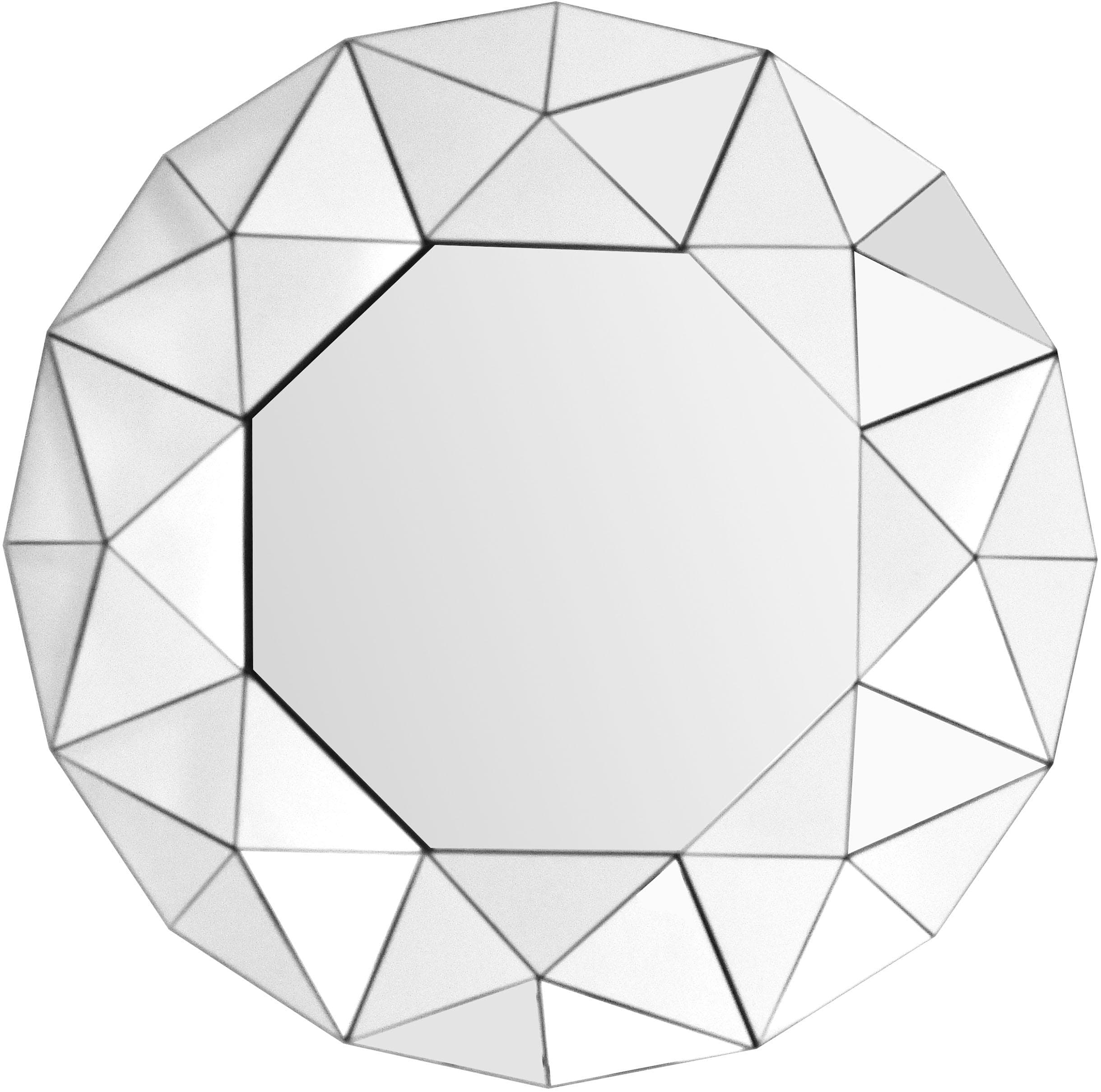 Wandspiegel KAYOOM Vulcanus 1510 Silber Polygon-Form