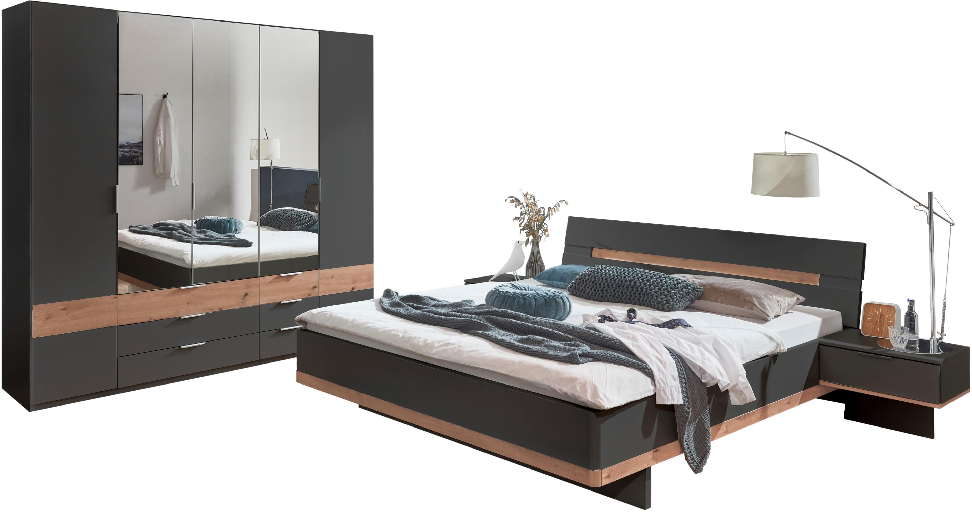 WIMEX Komplettschlafzimmer Gibraltar Grau Eiche 5-tlg.