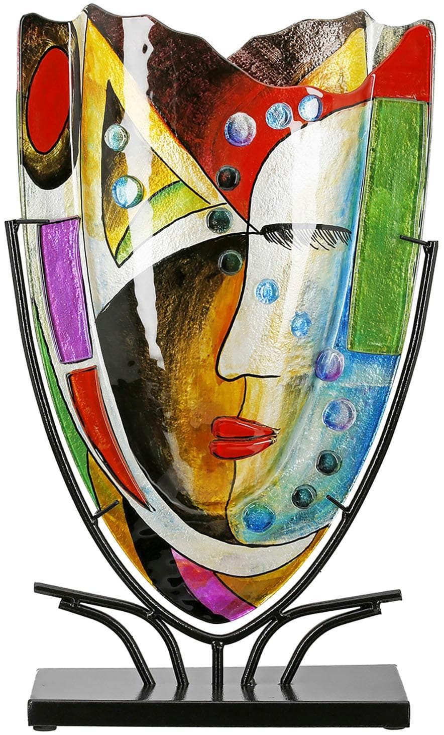 CASABLANCA BY GILDE Bodenvase Veronique Glas Bunt
