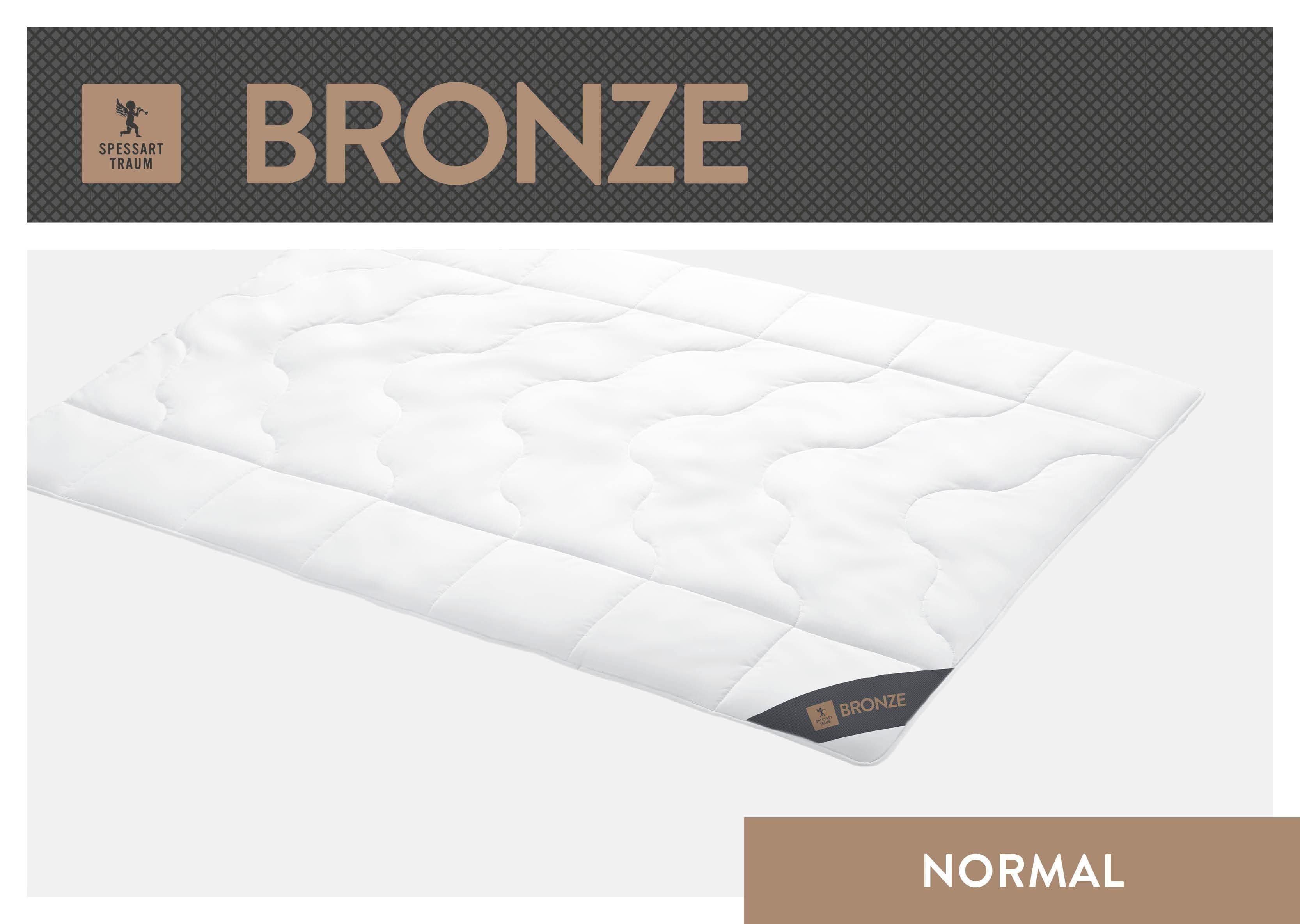 SPESSARTTRAUM Steppbett Bronze Weiß 100% Baumwolle