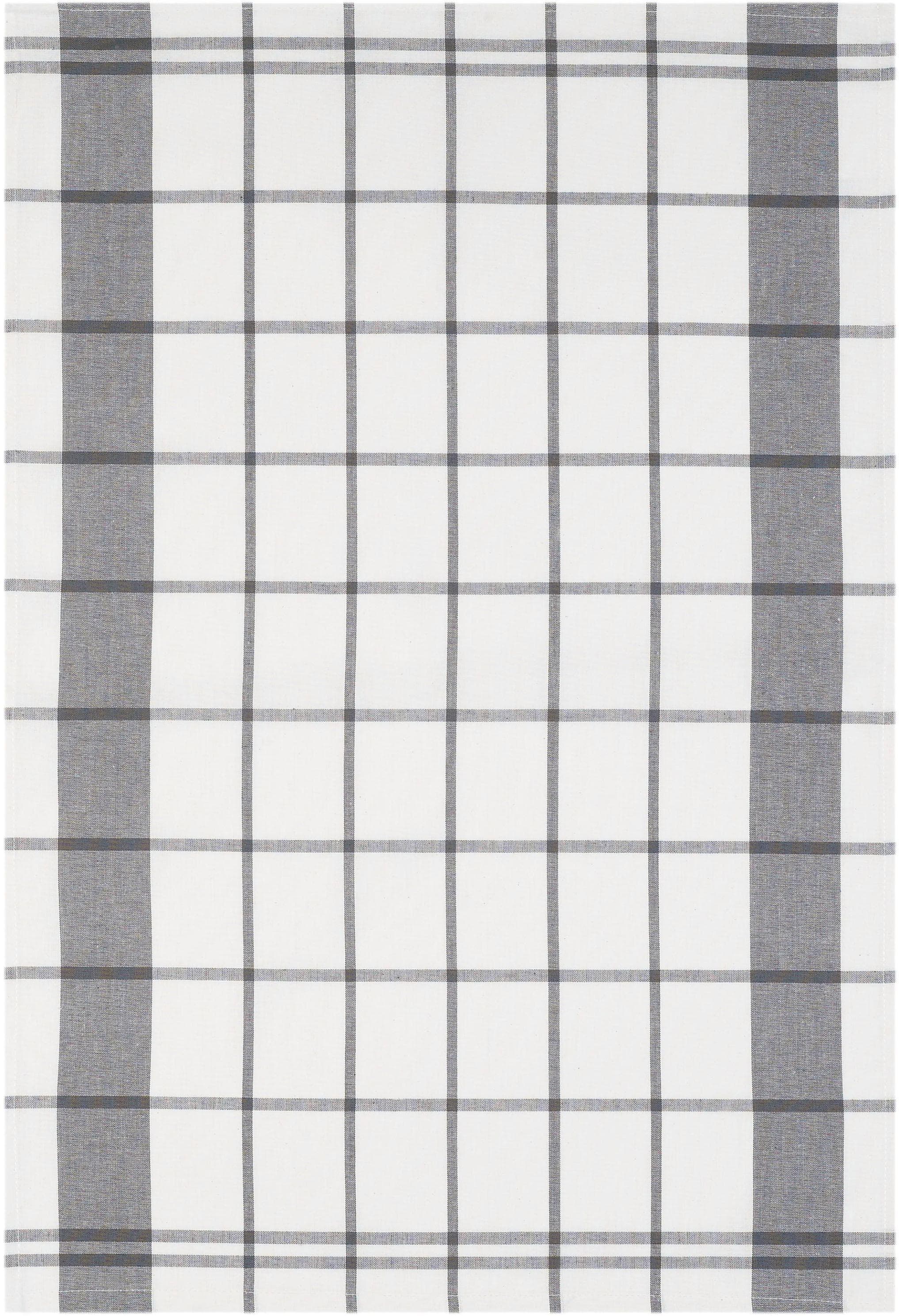 Stuco Geschirrtücher Karo Set | Klassisches Design, 6-tlg, Baumwolle