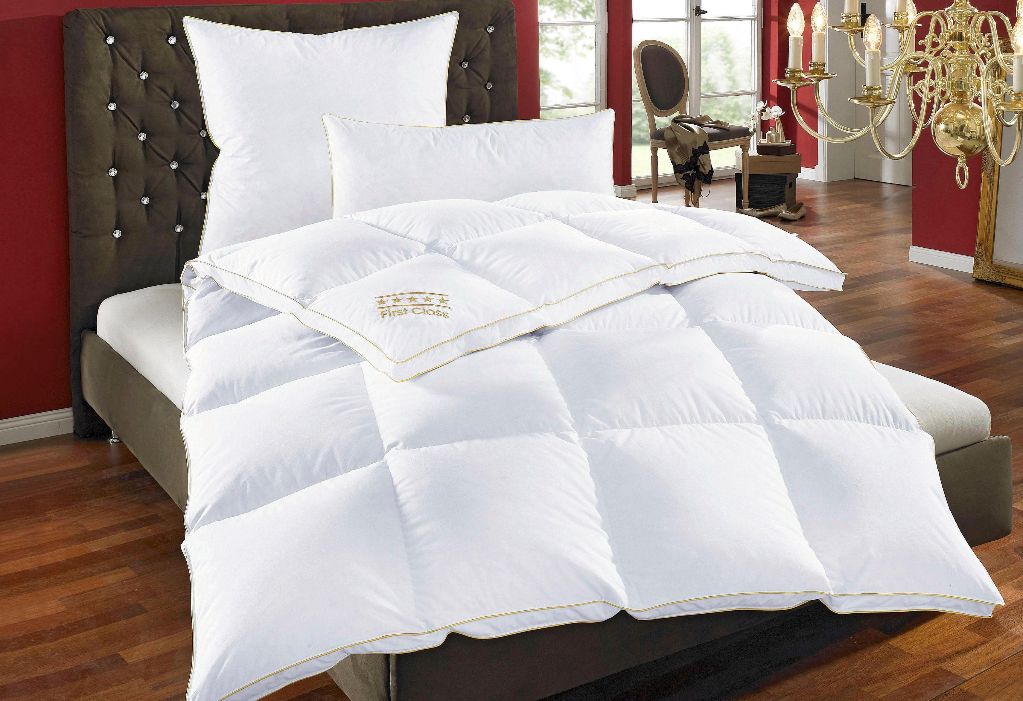 OBB Daunenbettdecke Emilias Weiß Ganzjahresdecke Extrawarm